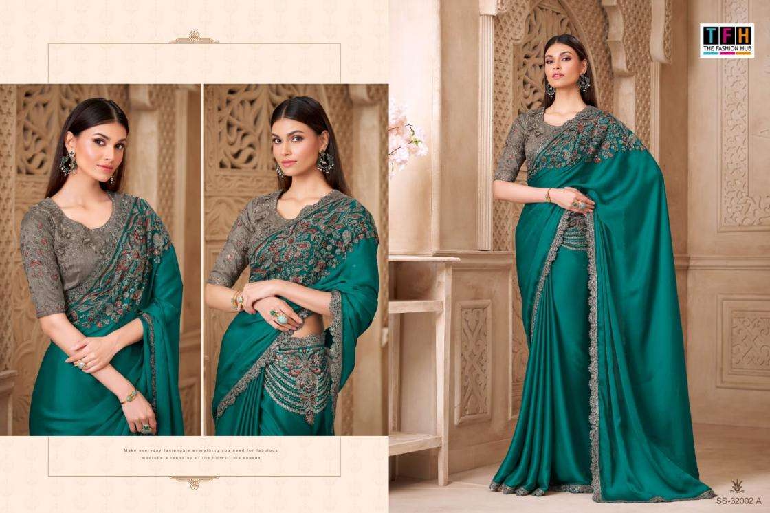 TFH Presents Silver Screen 320002 Series Wedding Special Sarees For Womens Catalog Wholesaler And Exporter 