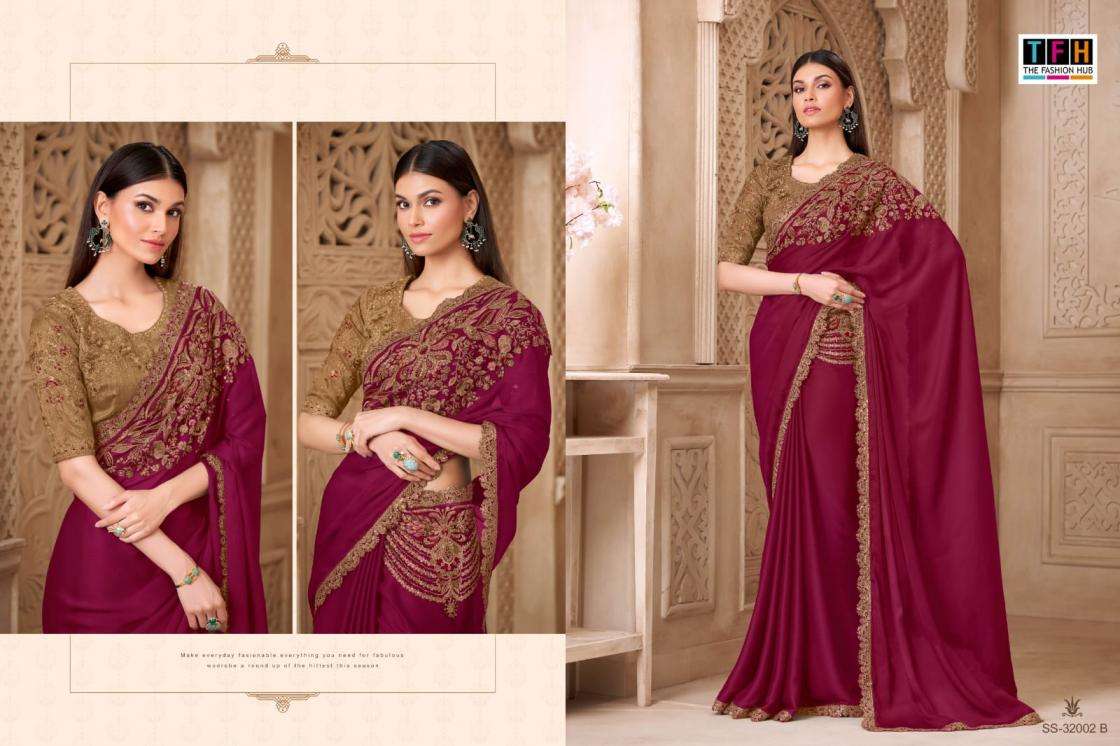 TFH Presents Silver Screen 320002 Series Wedding Special Sarees For Womens Catalog Wholesaler And Exporter 