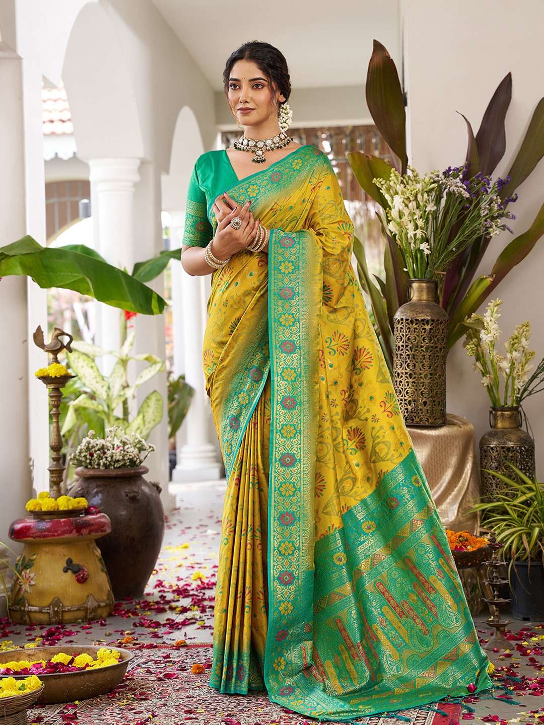 ASTITA PRESENTS KANCHANA SILK PARTYWEAR BANARASIL STYLE SILK SAREES CATALOG WHOLESALER AND EXPORTER