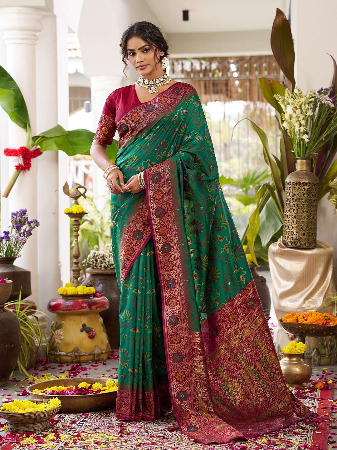 ASTITA PRESENTS KANCHANA SILK PARTYWEAR BANARASIL STYLE SILK SAREES CATALOG WHOLESALER AND EXPORTER