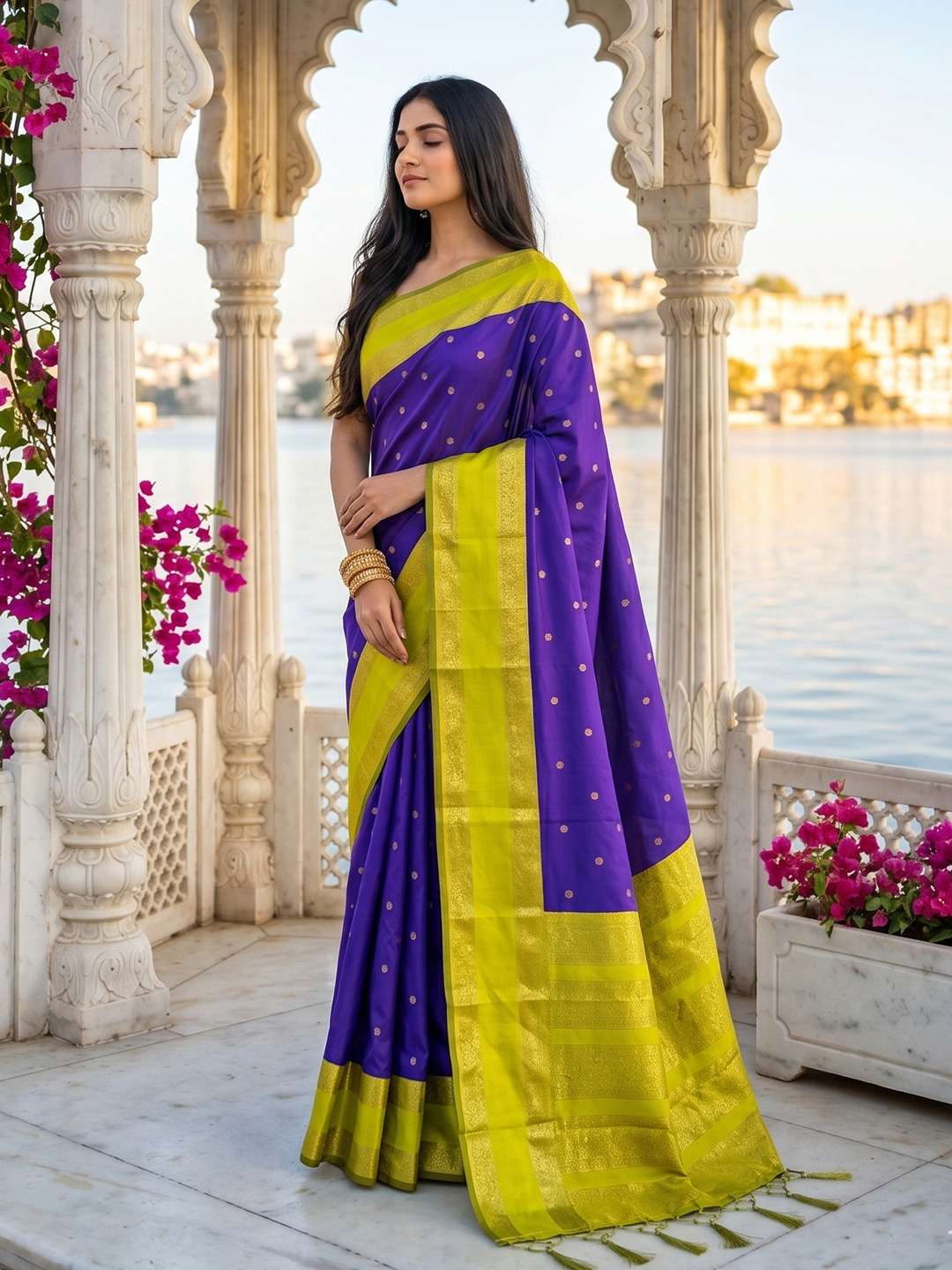 astita presents kashi silk fancy partywear south indian style sarees catalog wholesaler and exporter in surat