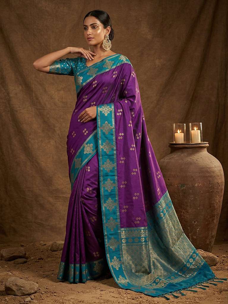 astita presents Meera Silk Soft Silk With Contrast Border And Pallu Zari Work sarees catalog wholesaler and exportersSoft Silk With Contrast Border And Pallu Zari Work