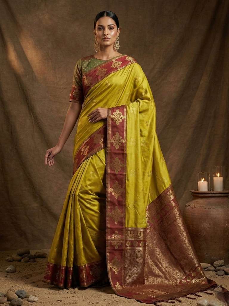 astita presents Meera Silk Soft Silk With Contrast Border And Pallu Zari Work sarees catalog wholesaler and exportersSoft Silk With Contrast Border And Pallu Zari Work
