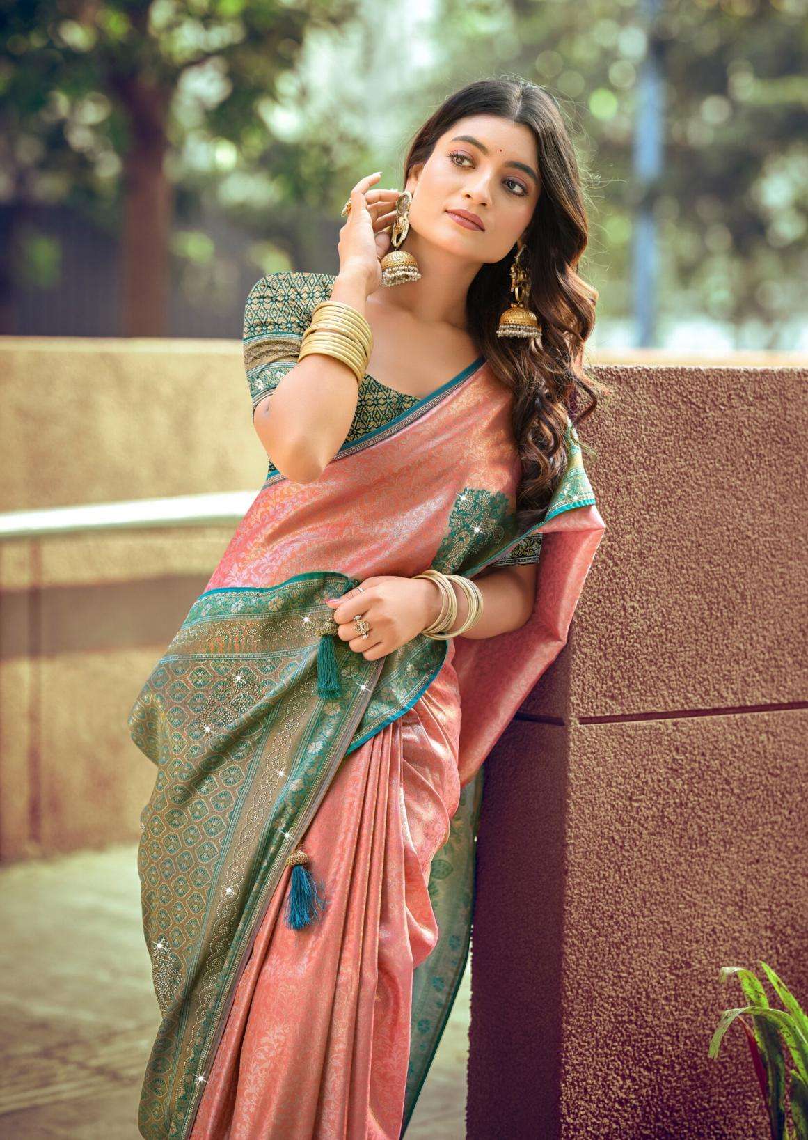 lt fashion presents hansika vol 2 dyed with jharkan work best sarees catalog