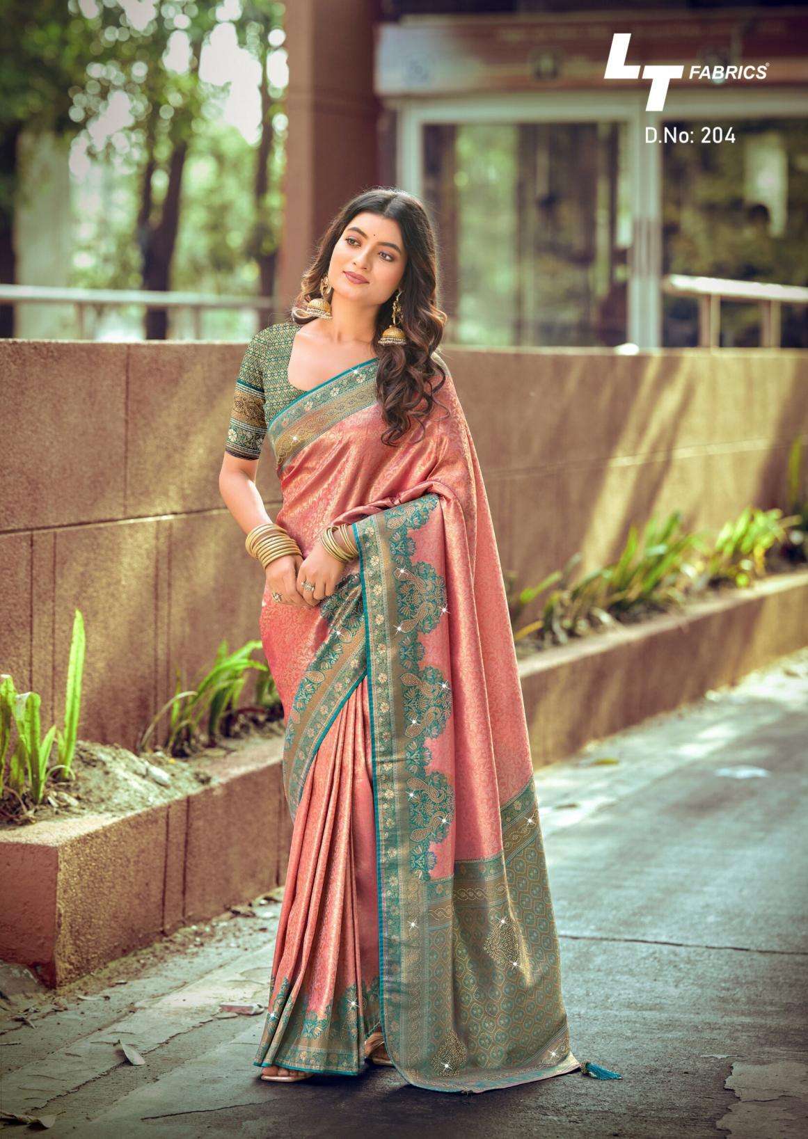 lt fashion presents hansika vol 2 dyed with jharkan work best sarees catalog