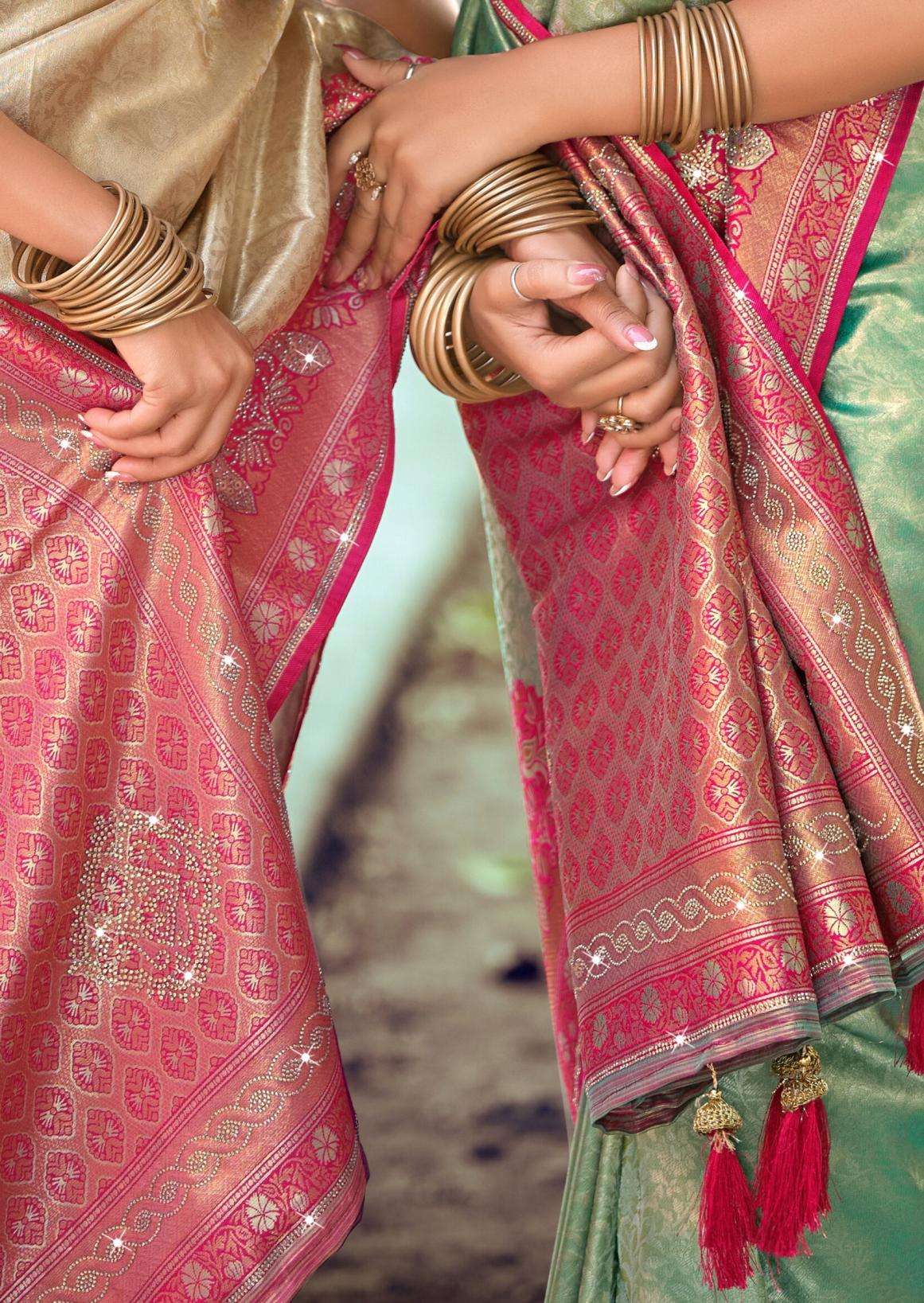 lt fashion presents hansika vol 2 dyed with jharkan work best sarees catalog
