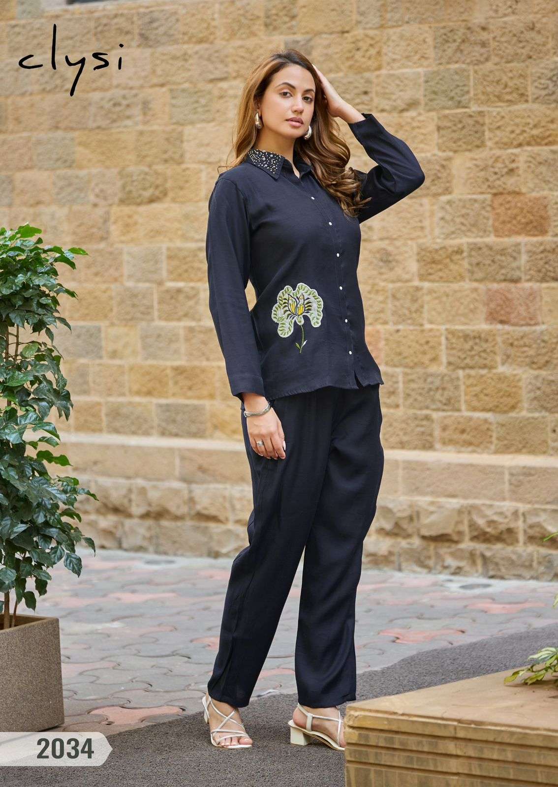 CLYSI PRESENTS ZAIRA FANCY VISCOSE TOP WITH PANT SETT CATALOG WHOLESALER AND EXPORTER 