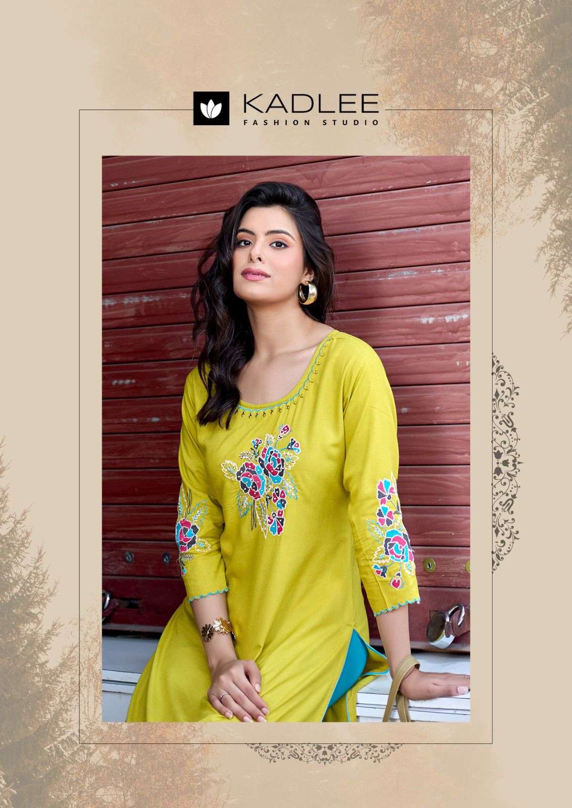 Kadlee Presents Ladlee Vol-3 Heavy Rayon Fully Stitch Gorgeous Kurtis Catalog Wholesaler 