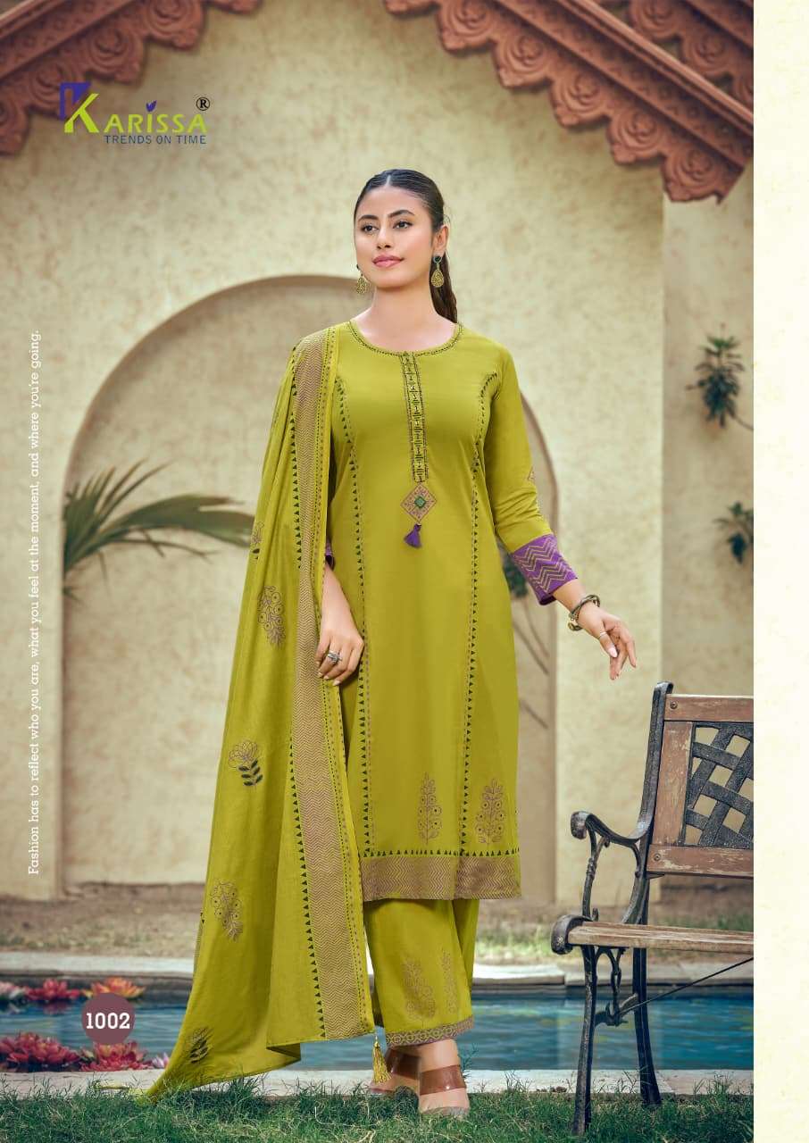 KARISSA PRESENTS KANIKA FANCY COTTON KURTIS CATALOG WHOLESALER AND EXPORTER IN SURAT