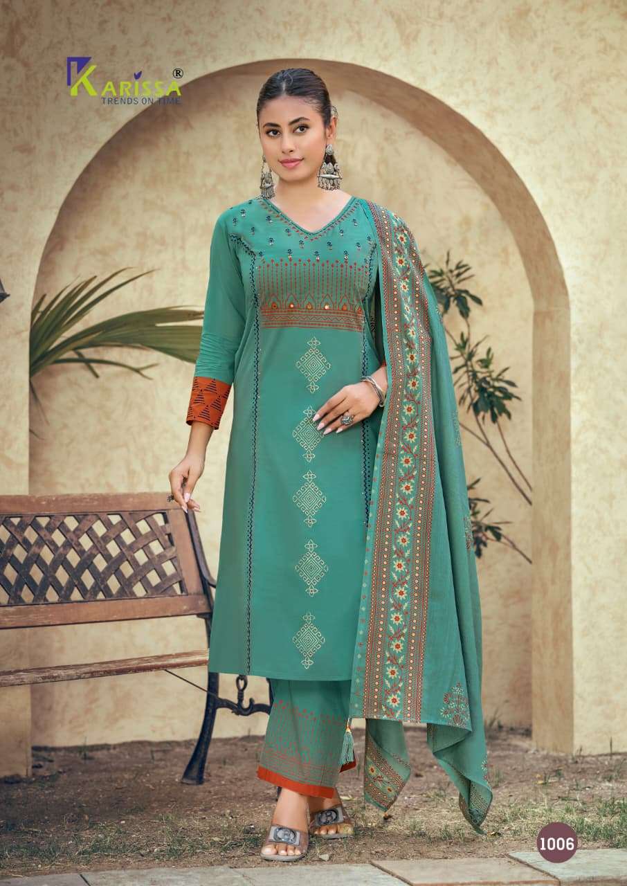 KARISSA PRESENTS KANIKA FANCY COTTON KURTIS CATALOG WHOLESALER AND EXPORTER IN SURAT