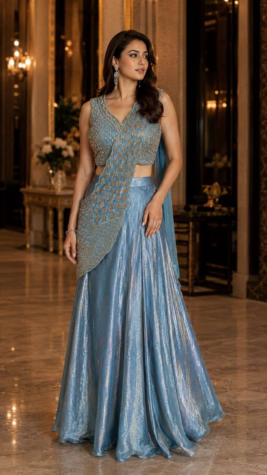 AMOHA A510 COLOUR HEAVY DESIGNER READYMADE BLOUSE AND ONE MINUTES SAREES CATALOG WHOLESALER AND EXPORTERS