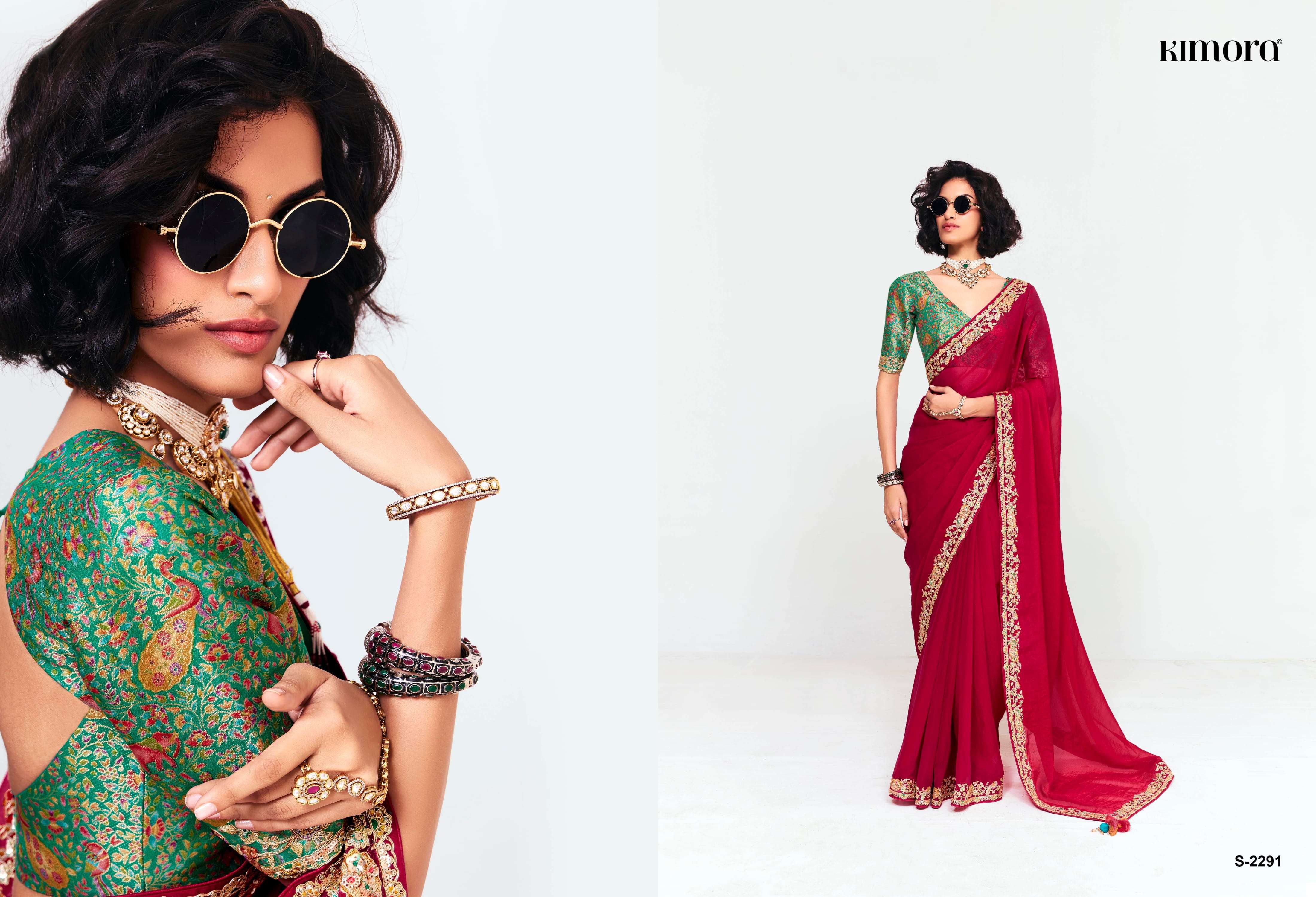 KIMORA PRESENTS DEEVANGI DESIGER PARTYWEAR SAREES CATALOG WHOLESALER AND EXPORTERS IN SURAT