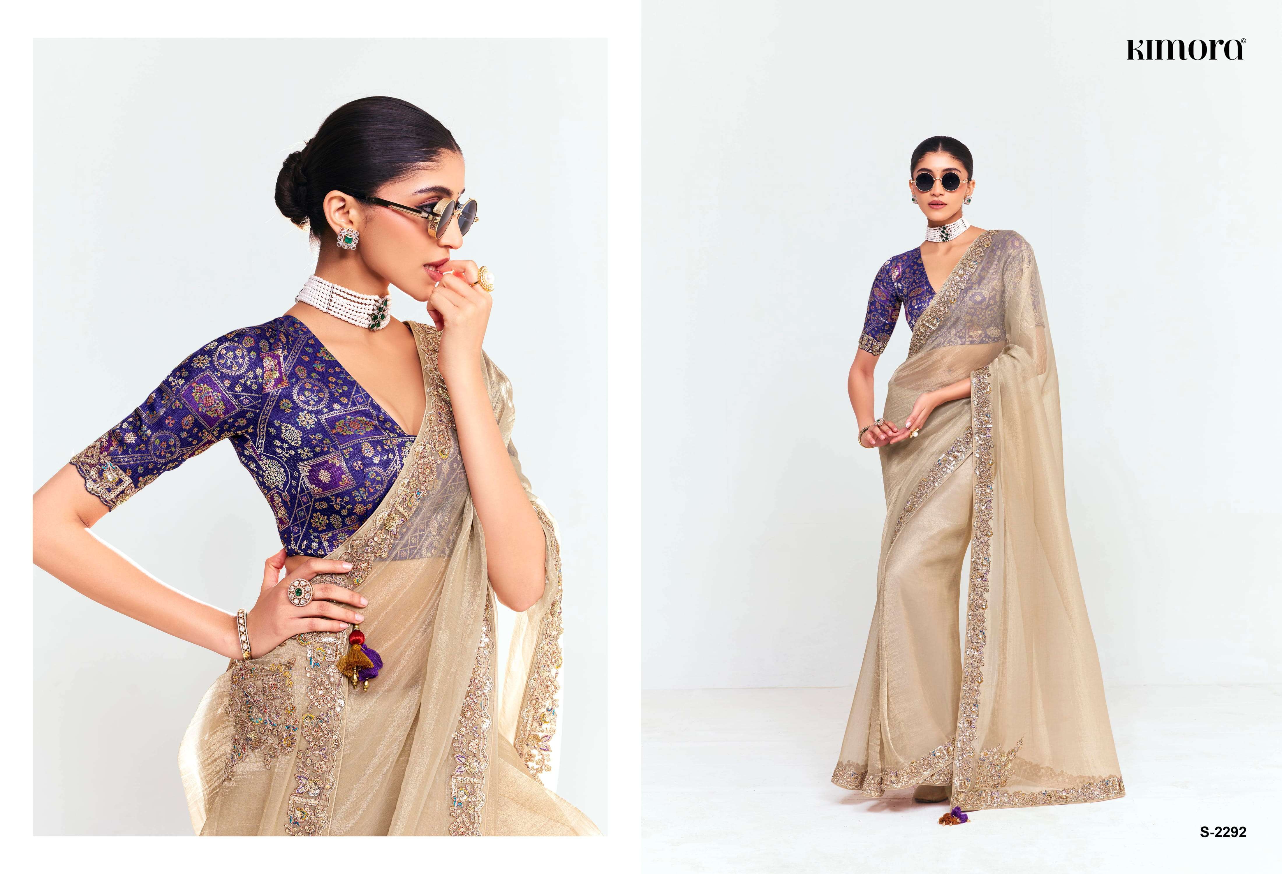 KIMORA PRESENTS DEEVANGI DESIGER PARTYWEAR SAREES CATALOG WHOLESALER AND EXPORTERS IN SURAT