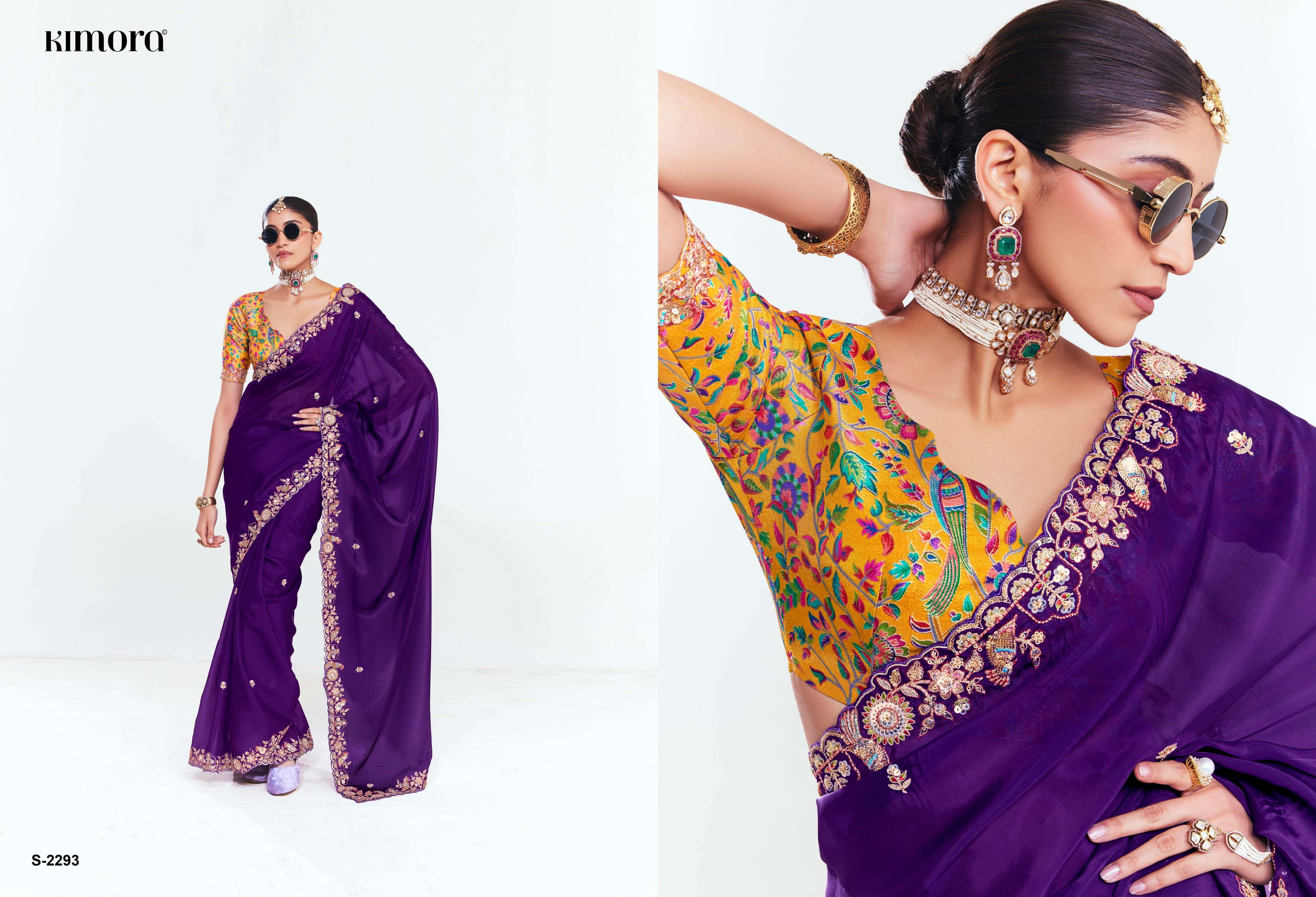 KIMORA PRESENTS DEEVANGI DESIGER PARTYWEAR SAREES CATALOG WHOLESALER AND EXPORTERS IN SURAT
