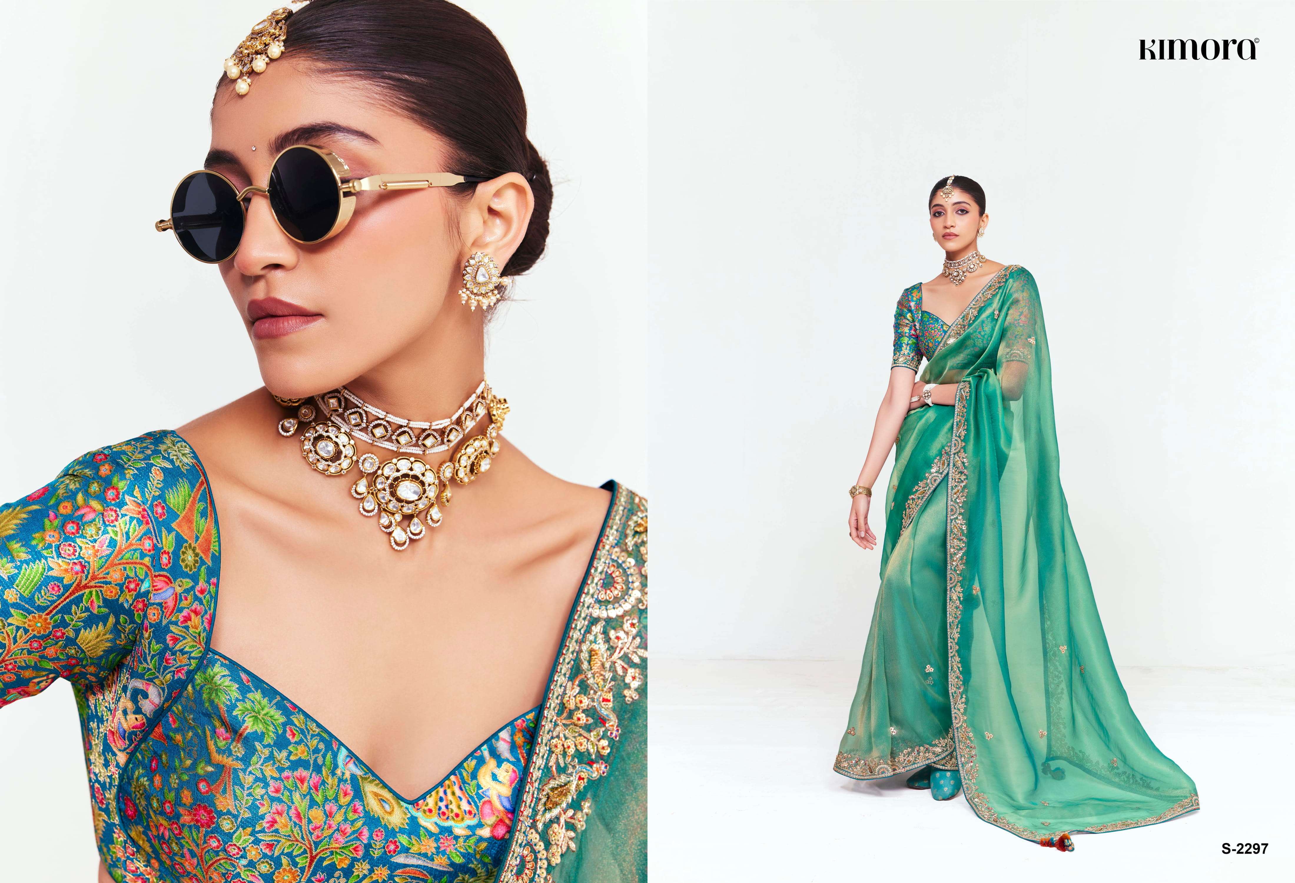 KIMORA PRESENTS DEEVANGI DESIGER PARTYWEAR SAREES CATALOG WHOLESALER AND EXPORTERS IN SURAT