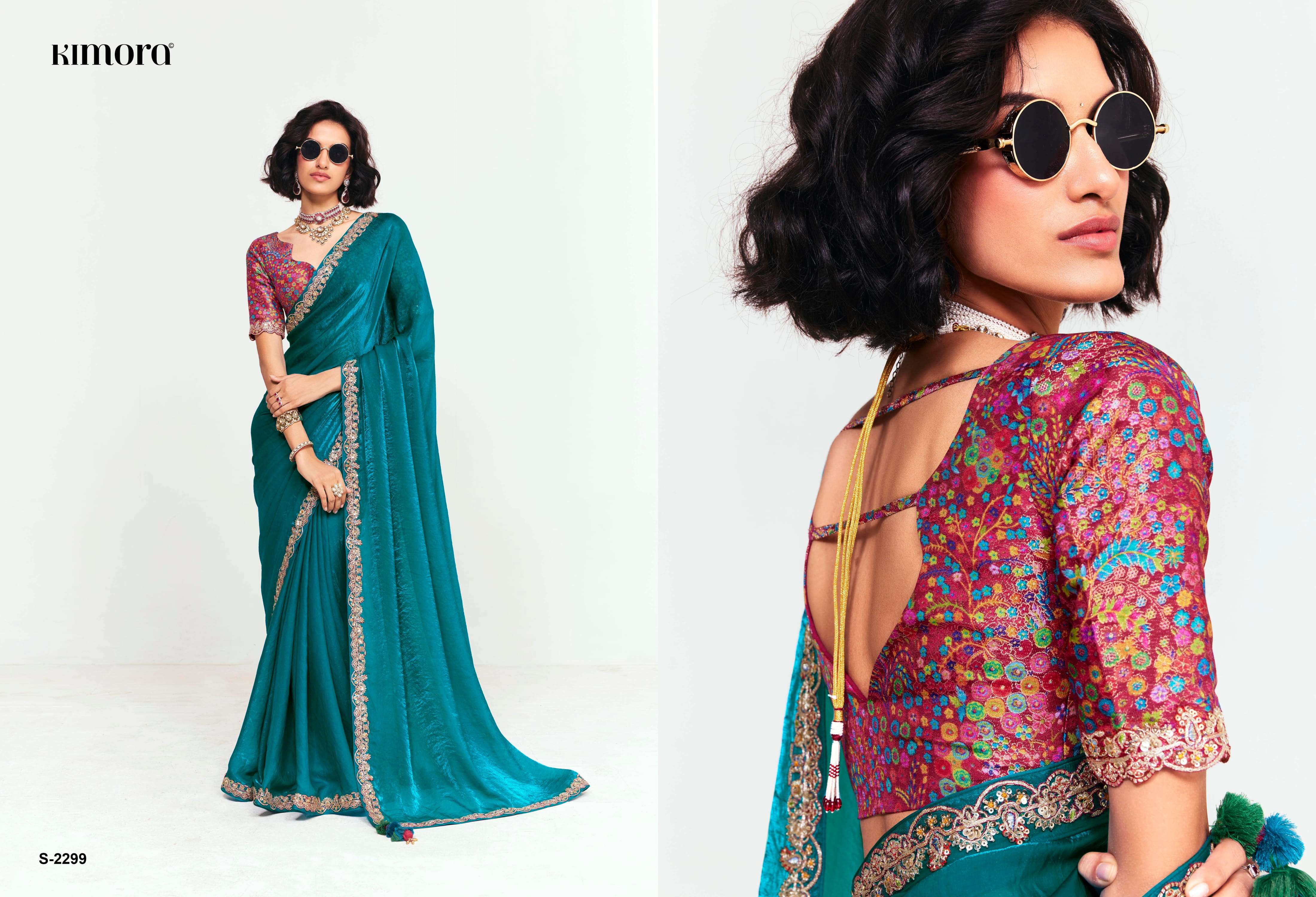 KIMORA PRESENTS DEEVANGI DESIGER PARTYWEAR SAREES CATALOG WHOLESALER AND EXPORTERS IN SURAT