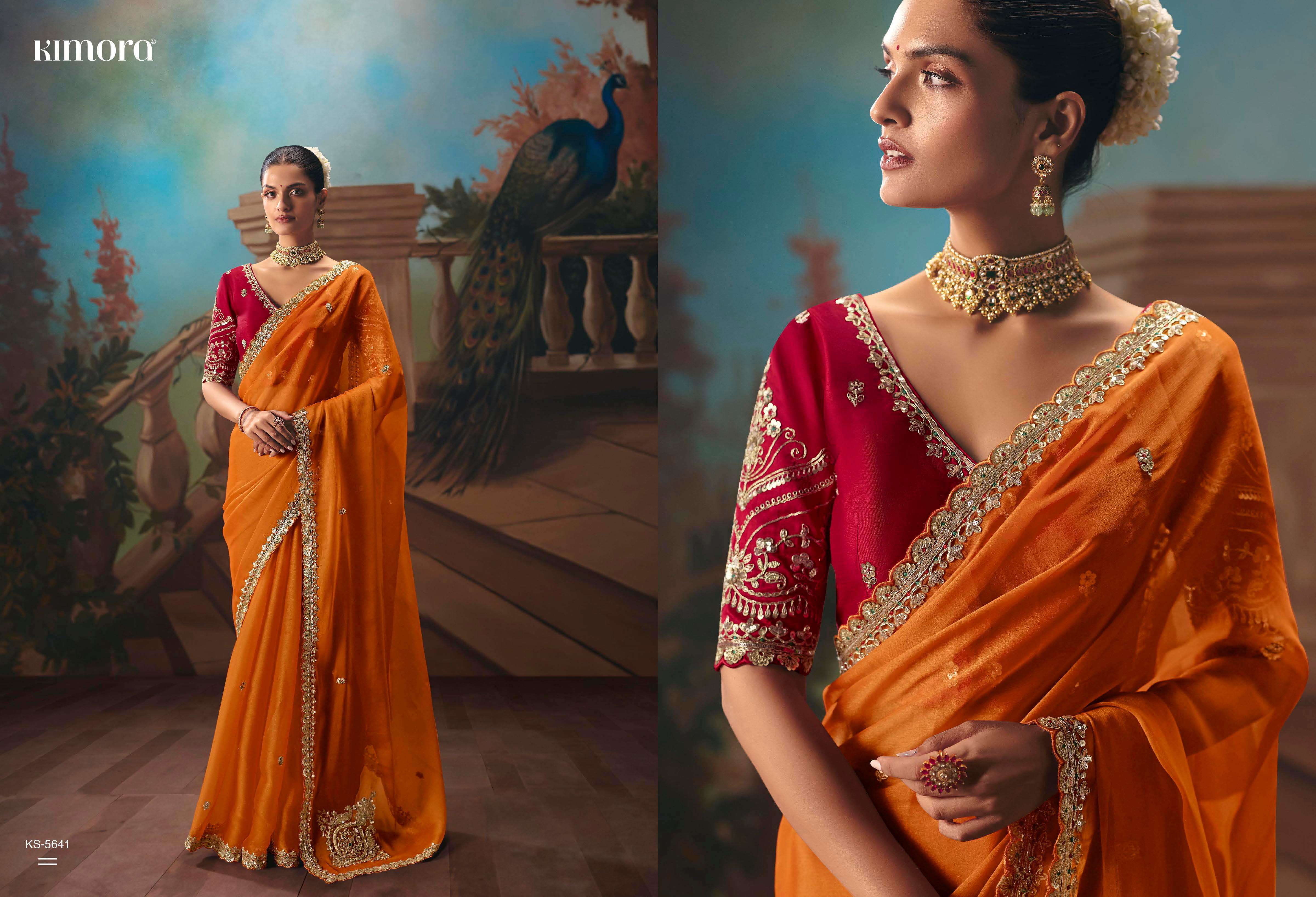 KIMORA -PRESENTS KAJAL VOL -18 DESINGER WEDDING WEAR AND FUNCTION WEAR SAREES CATALOG WHOLESALER AND EXPORTERS