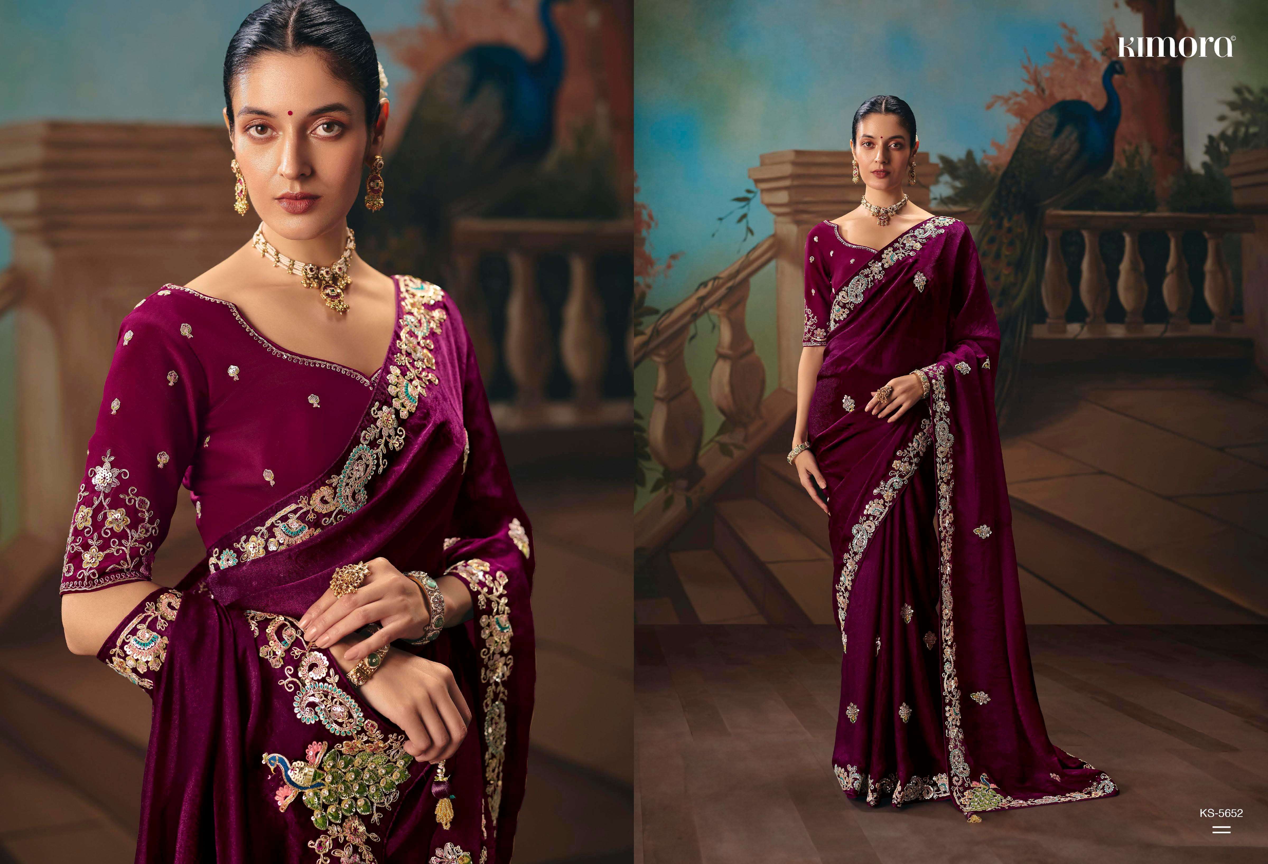 KIMORA -PRESENTS KAJAL VOL -18 DESINGER WEDDING WEAR AND FUNCTION WEAR SAREES CATALOG WHOLESALER AND EXPORTERS