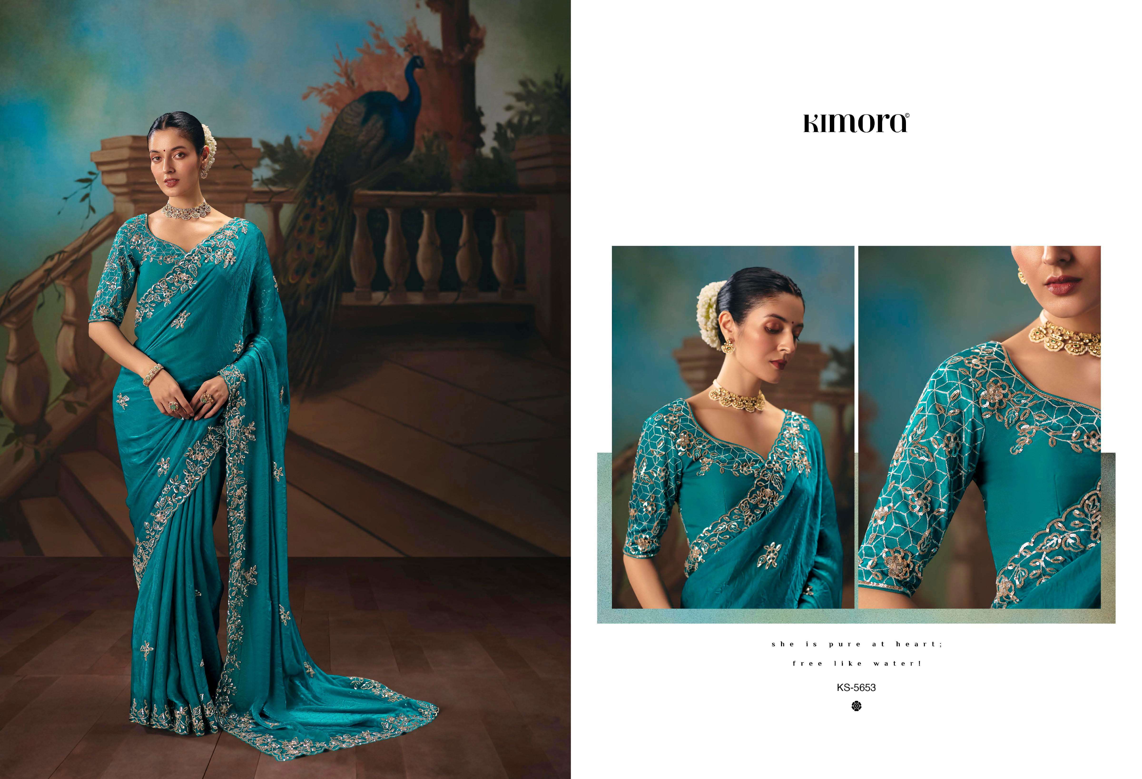 KIMORA -PRESENTS KAJAL VOL -18 DESINGER WEDDING WEAR AND FUNCTION WEAR SAREES CATALOG WHOLESALER AND EXPORTERS