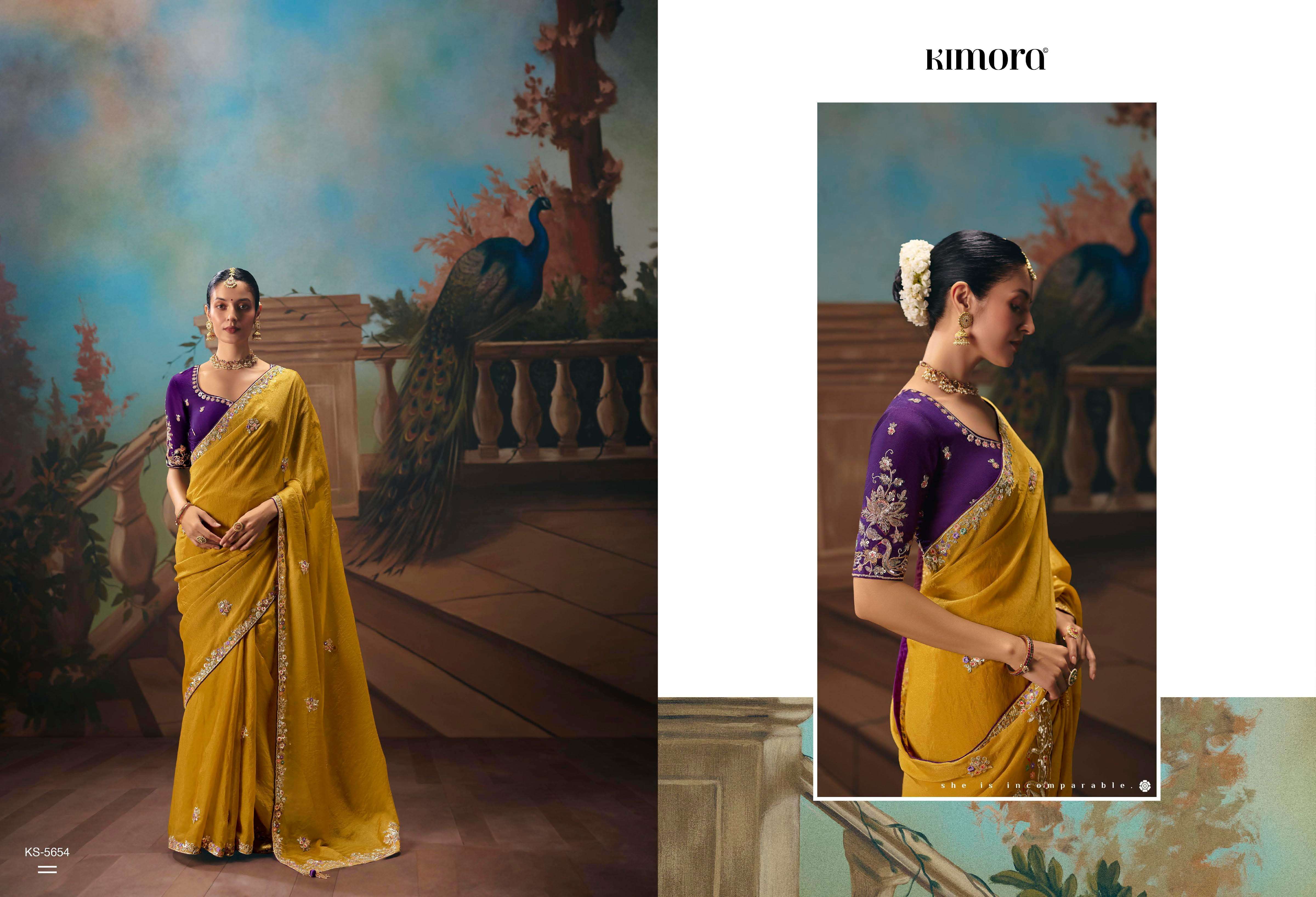 KIMORA -PRESENTS KAJAL VOL -18 DESINGER WEDDING WEAR AND FUNCTION WEAR SAREES CATALOG WHOLESALER AND EXPORTERS