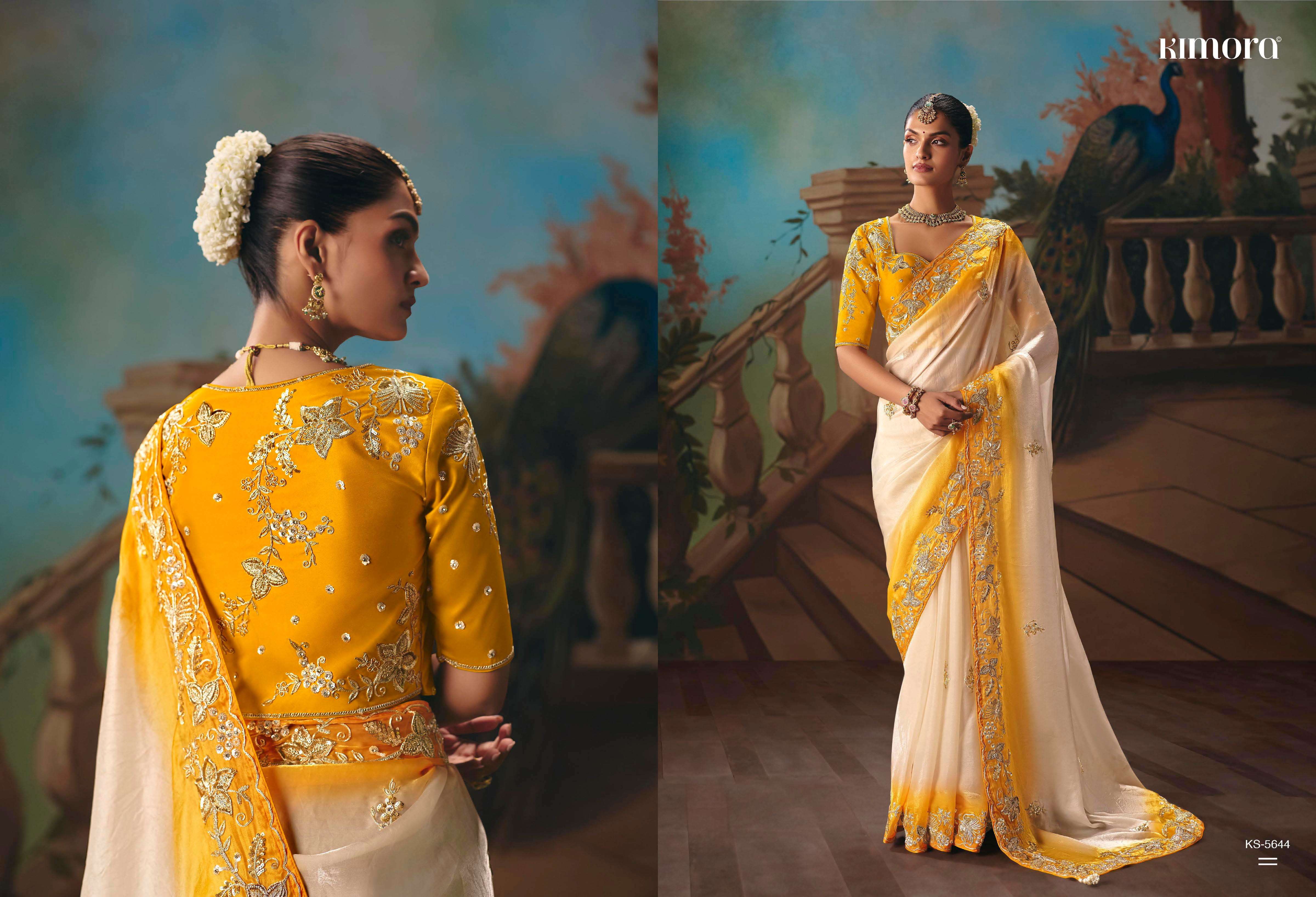 KIMORA -PRESENTS KAJAL VOL -18 DESINGER WEDDING WEAR AND FUNCTION WEAR SAREES CATALOG WHOLESALER AND EXPORTERS
