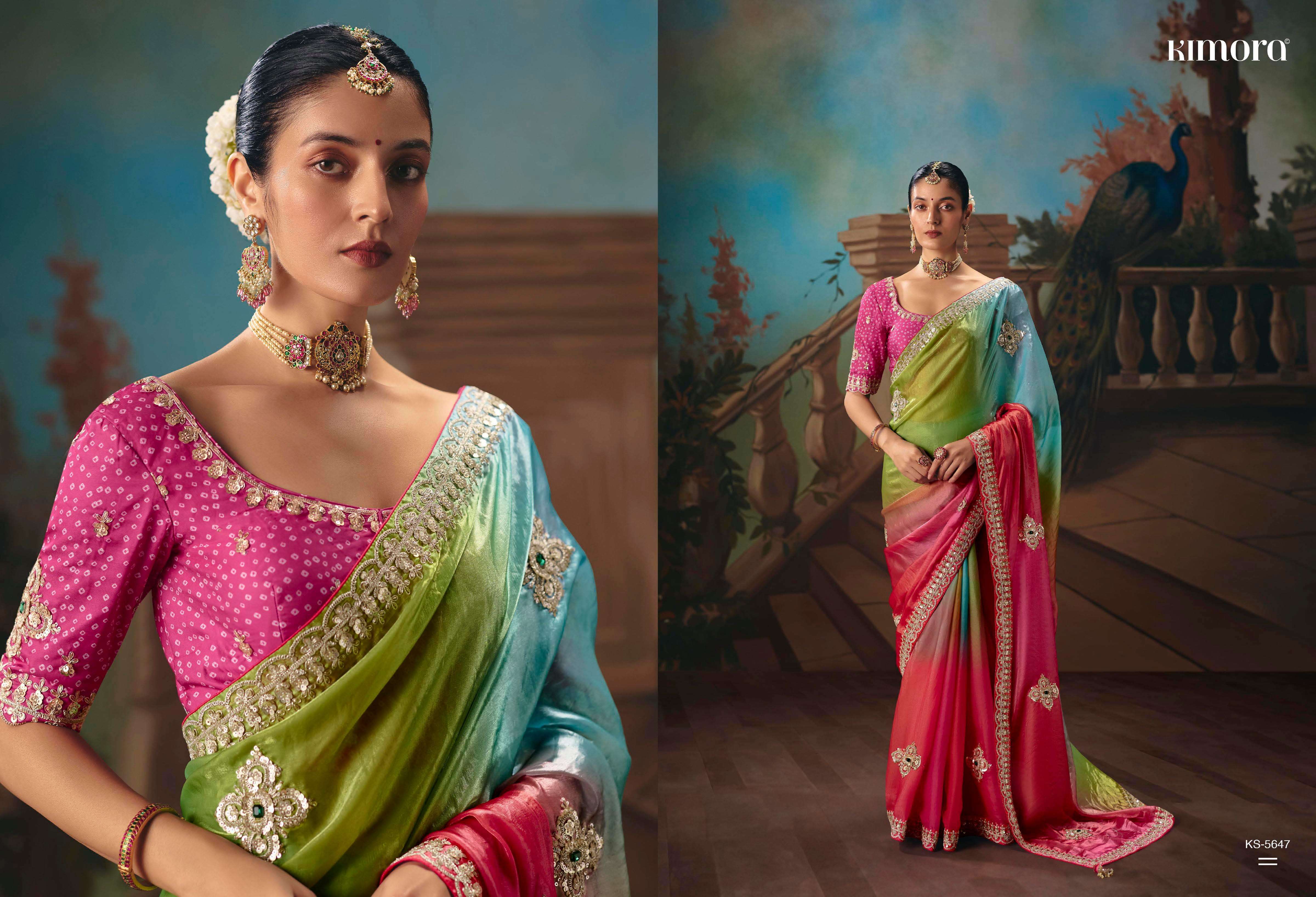 KIMORA -PRESENTS KAJAL VOL -18 DESINGER WEDDING WEAR AND FUNCTION WEAR SAREES CATALOG WHOLESALER AND EXPORTERS