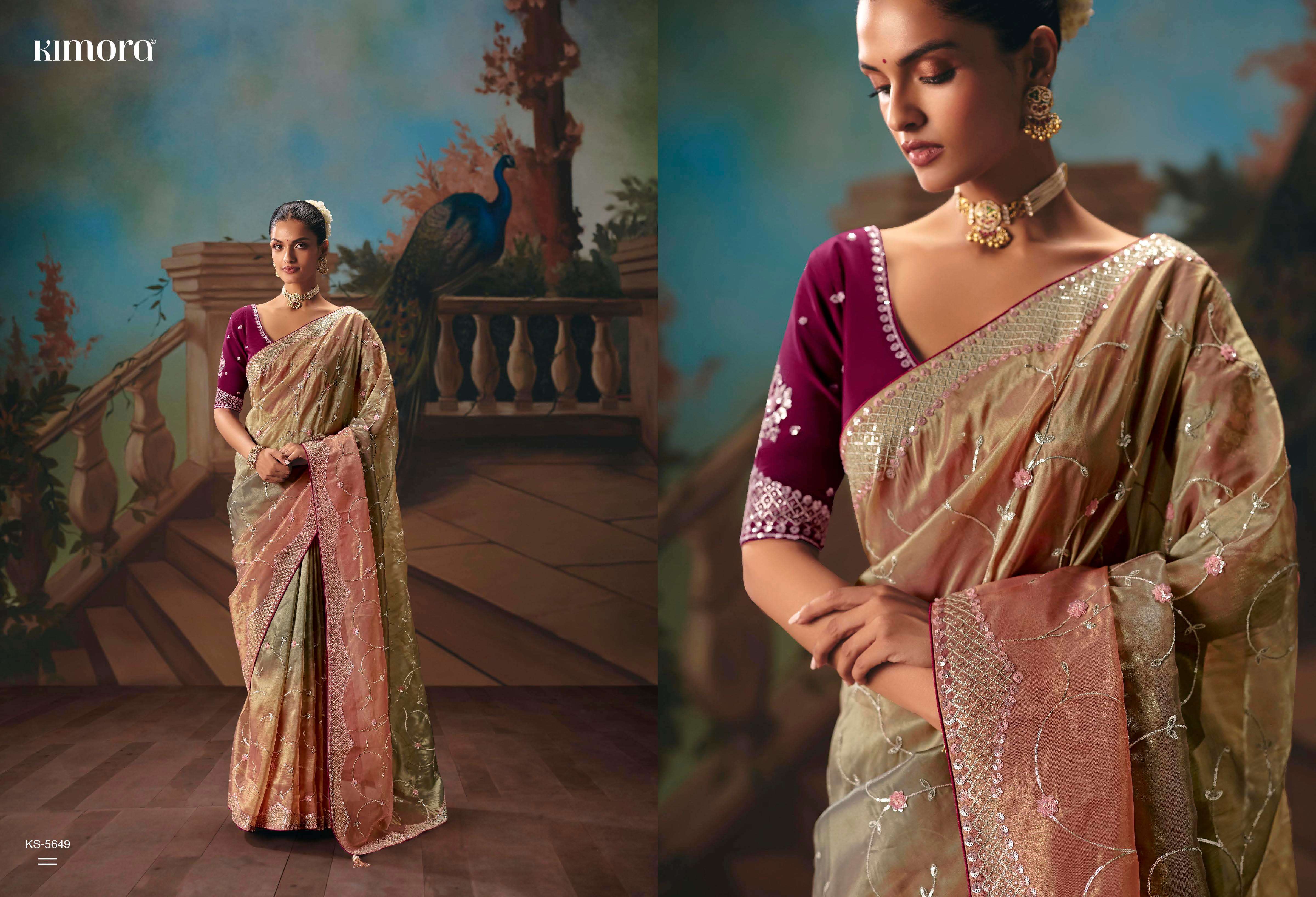 KIMORA -PRESENTS KAJAL VOL -18 DESINGER WEDDING WEAR AND FUNCTION WEAR SAREES CATALOG WHOLESALER AND EXPORTERS