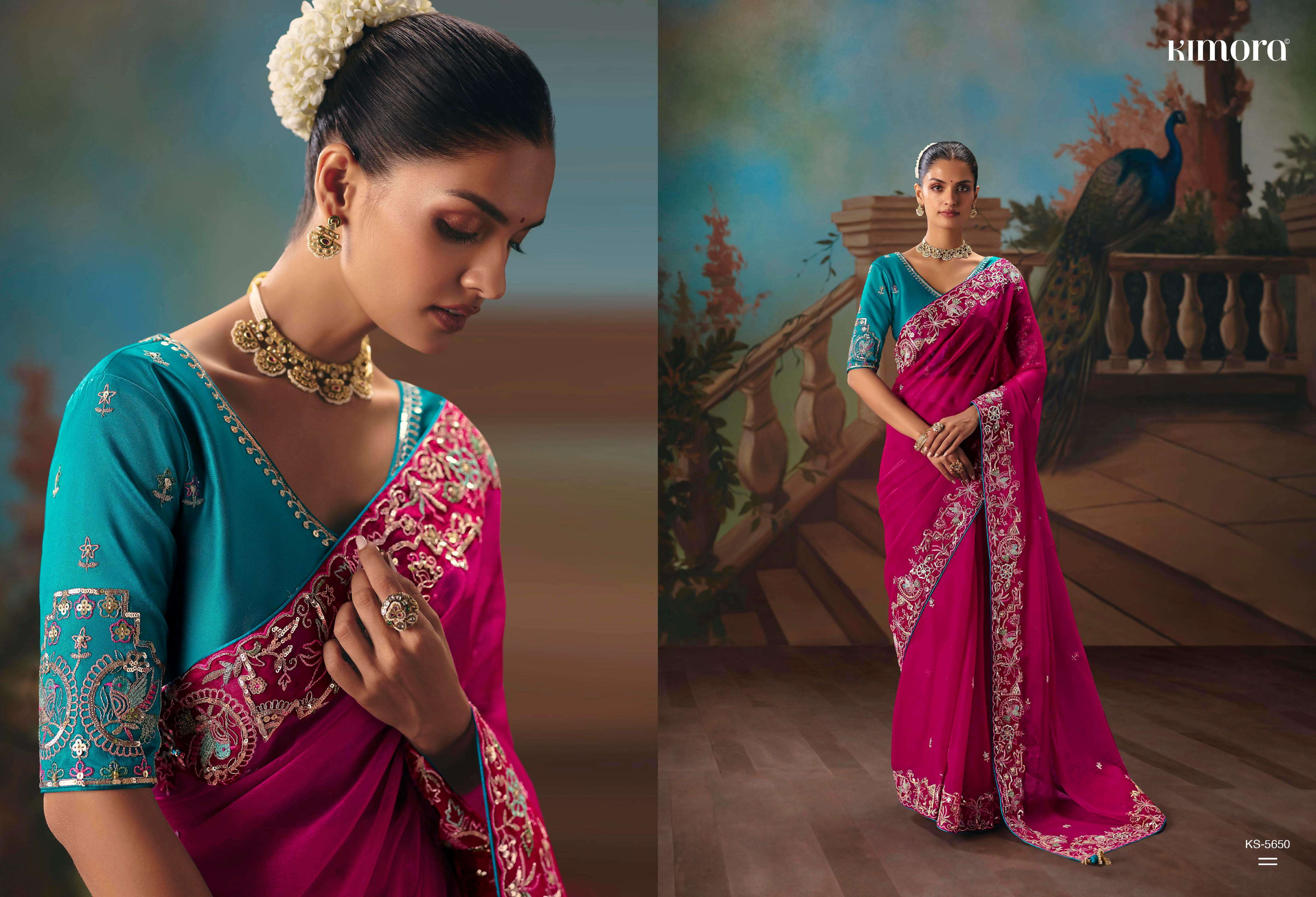 KIMORA -PRESENTS KAJAL VOL -18 DESINGER WEDDING WEAR AND FUNCTION WEAR SAREES CATALOG WHOLESALER AND EXPORTERS