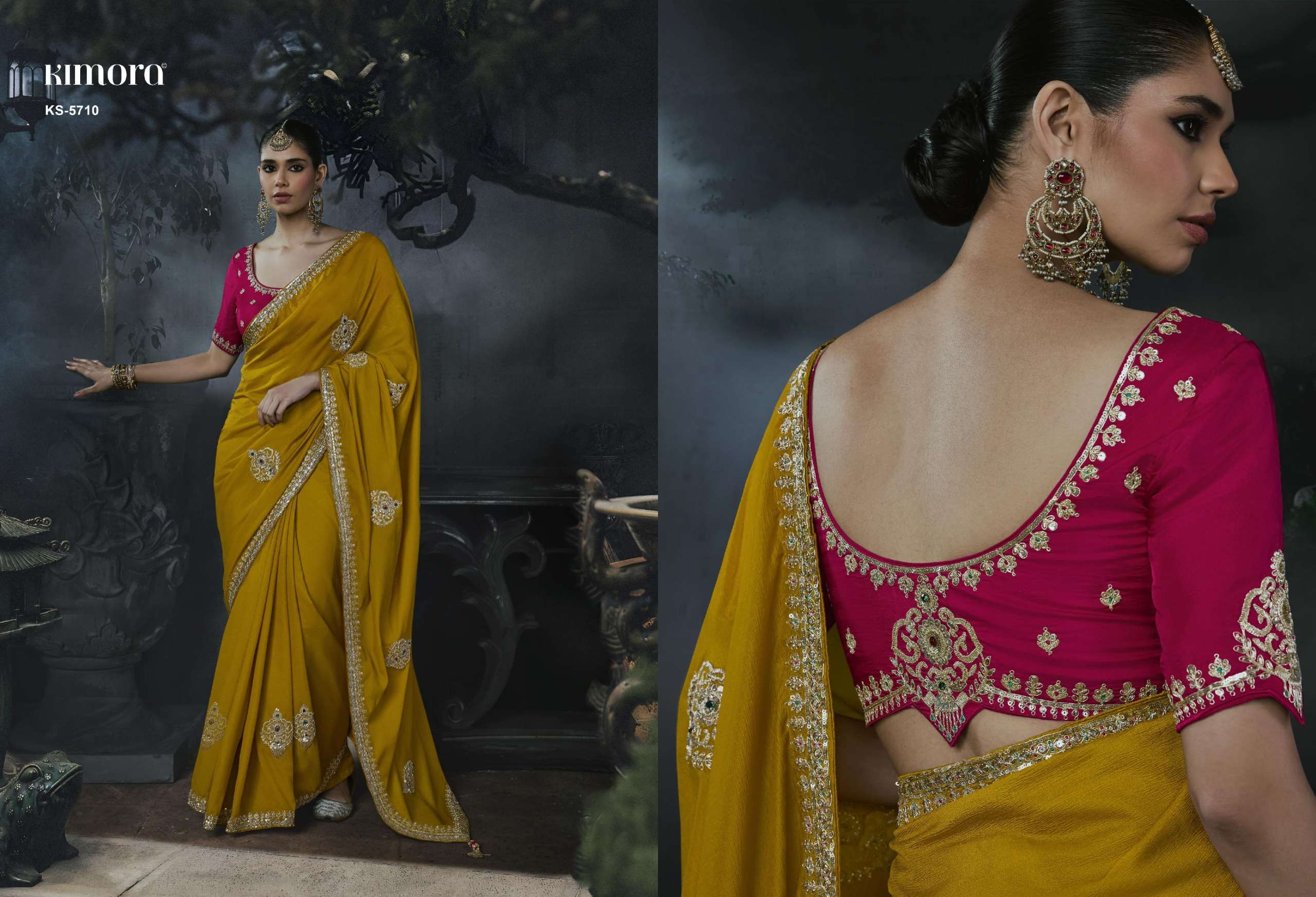  KIMORA PRESENTS KAJAL VOL-19 DESIGNER INDIAN PARTYWEAR SAREES CATALOG WHOLESALER AND EXPORTERS