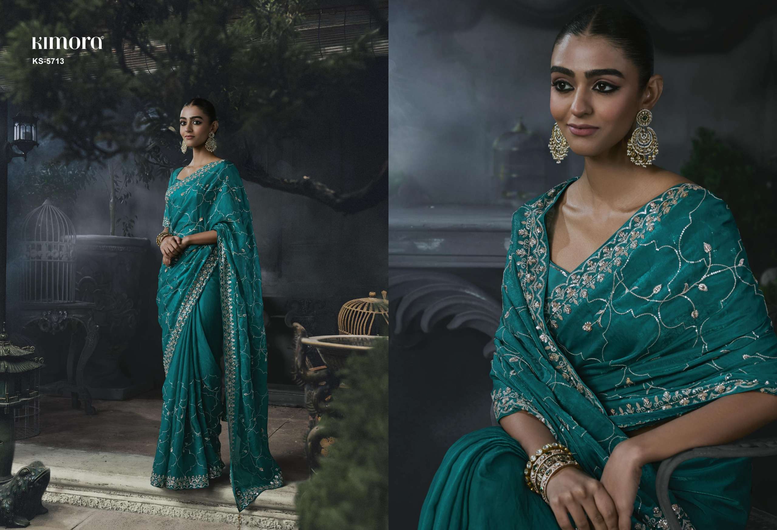  KIMORA PRESENTS KAJAL VOL-19 DESIGNER INDIAN PARTYWEAR SAREES CATALOG WHOLESALER AND EXPORTERS