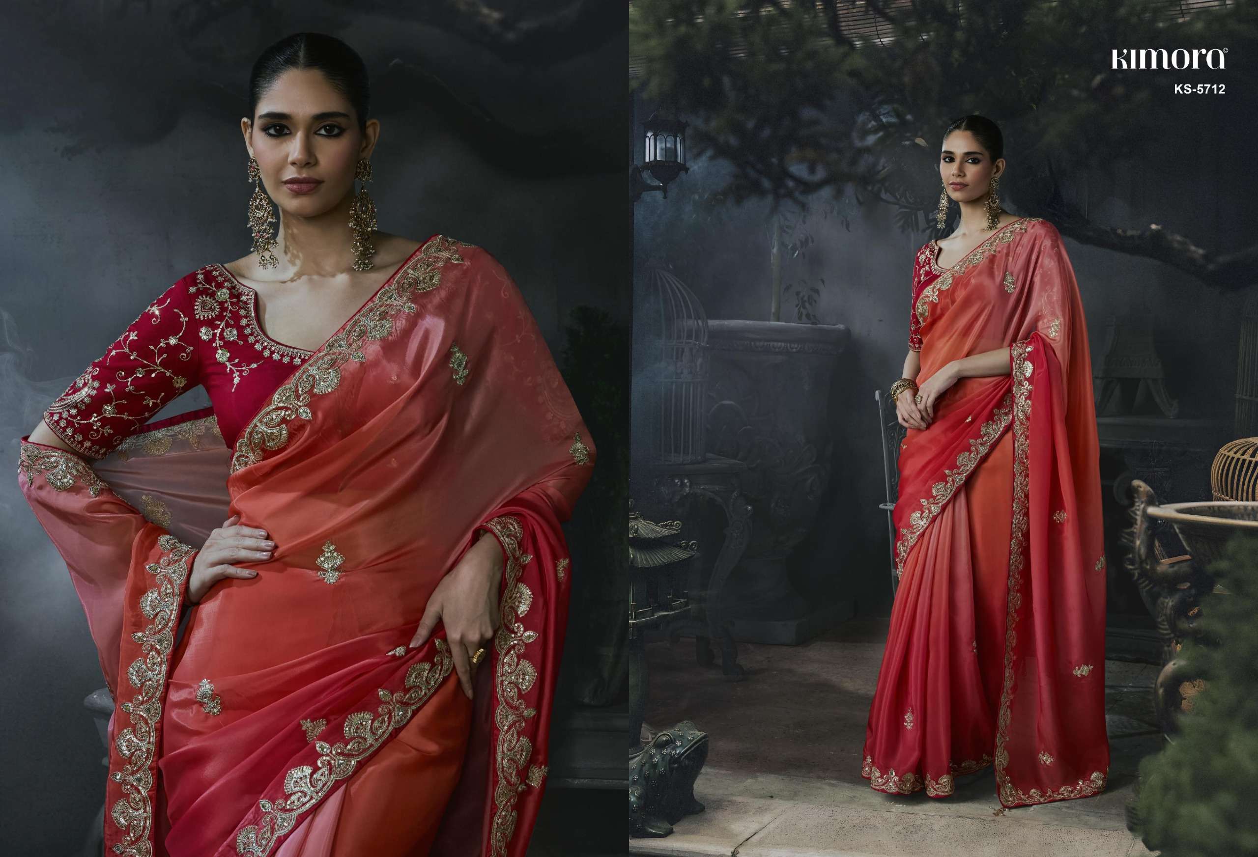  KIMORA PRESENTS KAJAL VOL-19 DESIGNER INDIAN PARTYWEAR SAREES CATALOG WHOLESALER AND EXPORTERS