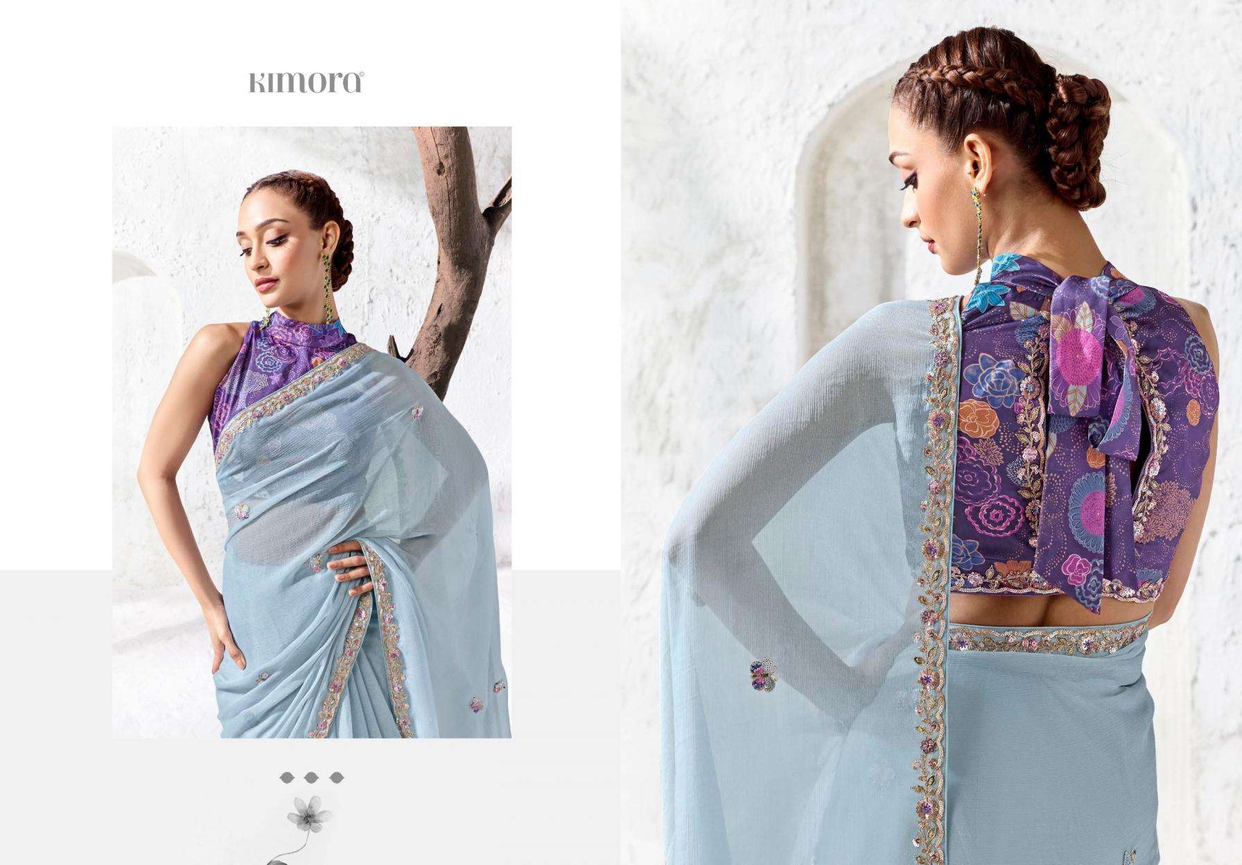 KIMORA PRESENTS RANGAT VOL-5 DESIGNER PARTYWEAR SAREES CATALOG WHOLESALER AND EXPORTERS