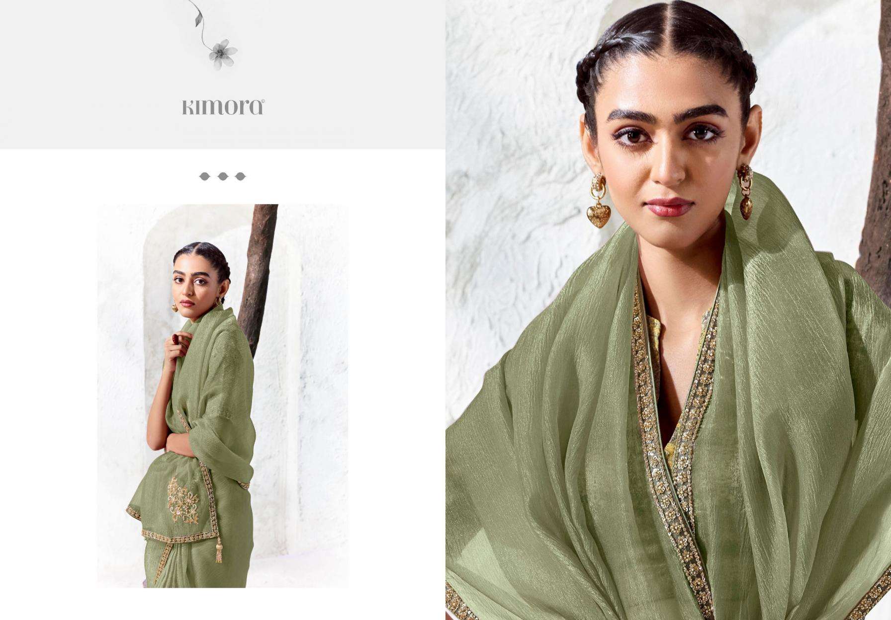 KIMORA PRESENTS RANGAT VOL-5 DESIGNER PARTYWEAR SAREES CATALOG WHOLESALER AND EXPORTERS
