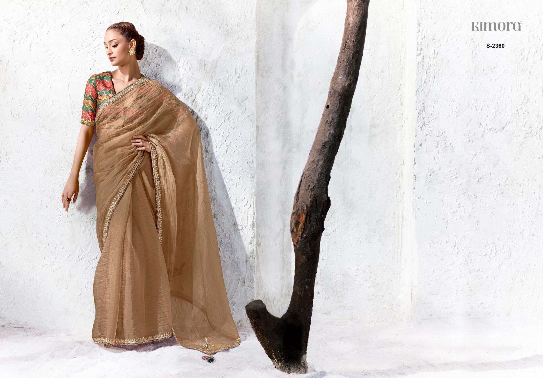 KIMORA PRESENTS RANGAT VOL-5 DESIGNER PARTYWEAR SAREES CATALOG WHOLESALER AND EXPORTERS