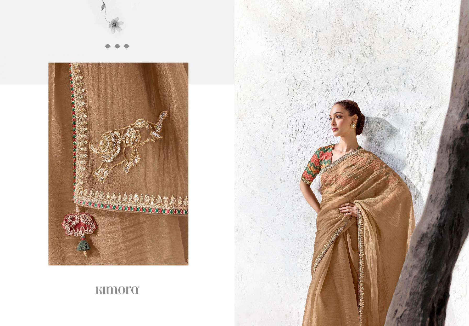 KIMORA PRESENTS RANGAT VOL-5 DESIGNER PARTYWEAR SAREES CATALOG WHOLESALER AND EXPORTERS
