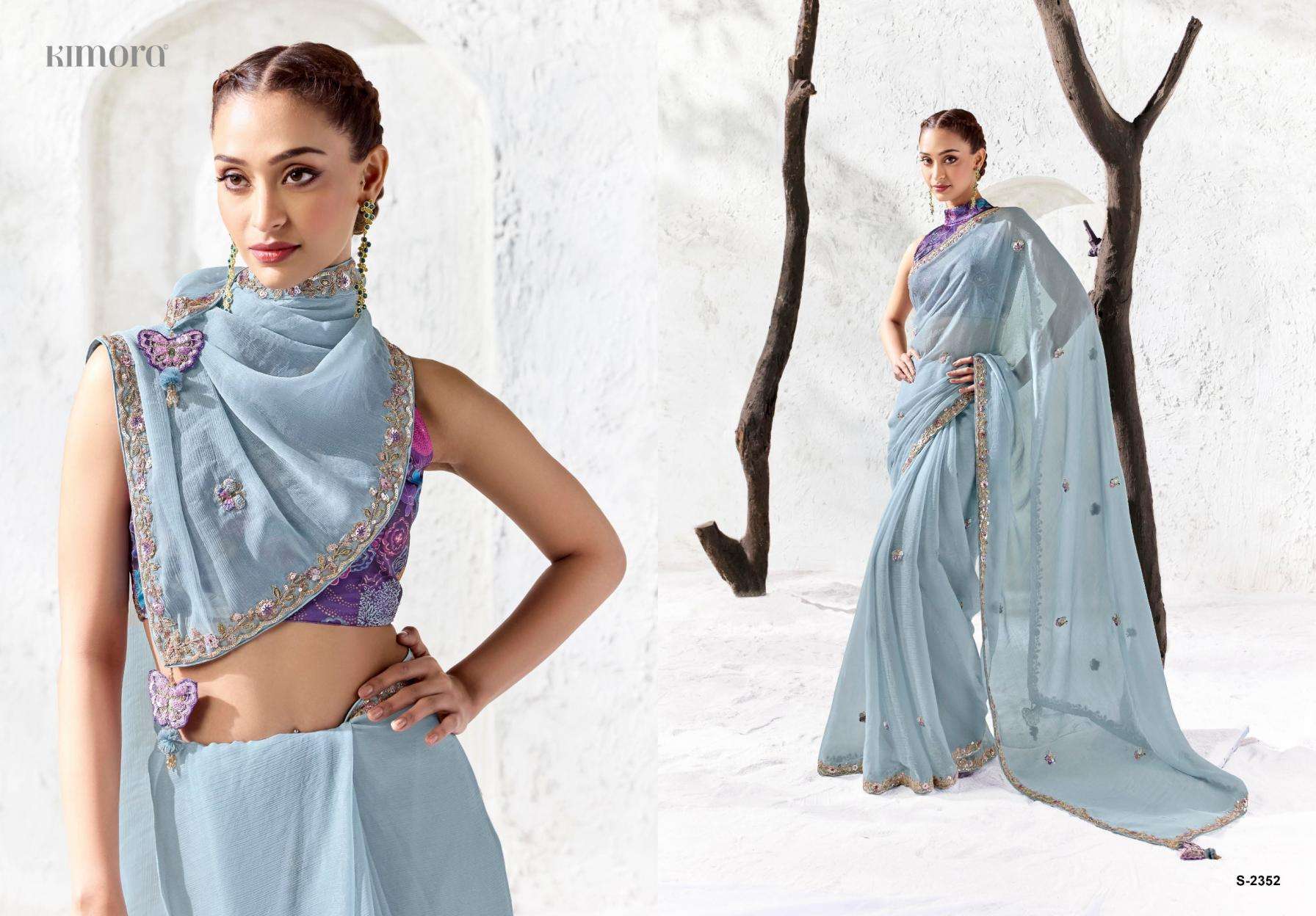 KIMORA PRESENTS RANGAT VOL-5 DESIGNER PARTYWEAR SAREES CATALOG WHOLESALER AND EXPORTERS
