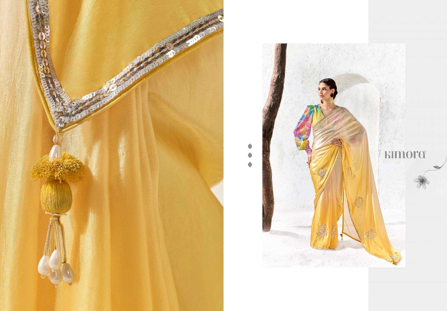 KIMORA PRESENTS RANGAT VOL-5 DESIGNER PARTYWEAR SAREES CATALOG WHOLESALER AND EXPORTERS