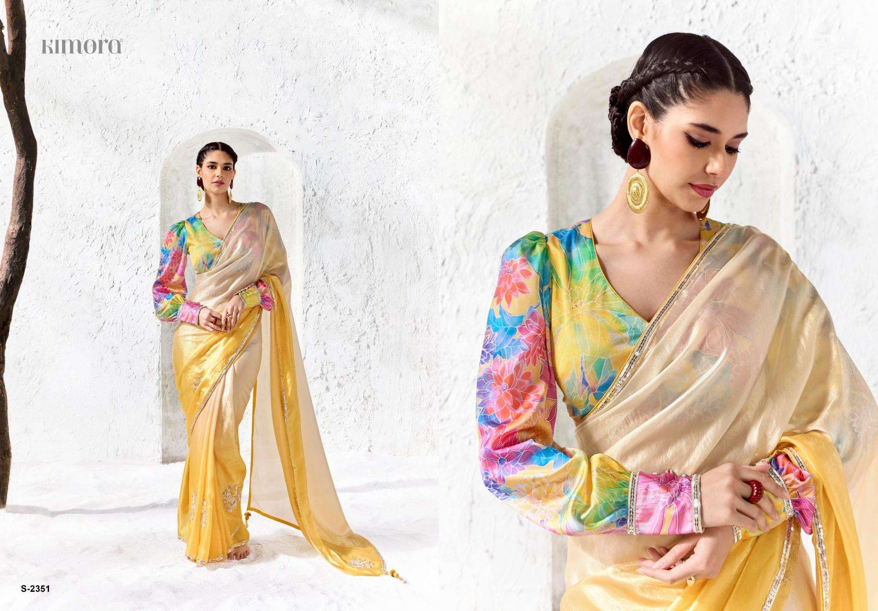 KIMORA PRESENTS RANGAT VOL-5 DESIGNER PARTYWEAR SAREES CATALOG WHOLESALER AND EXPORTERS