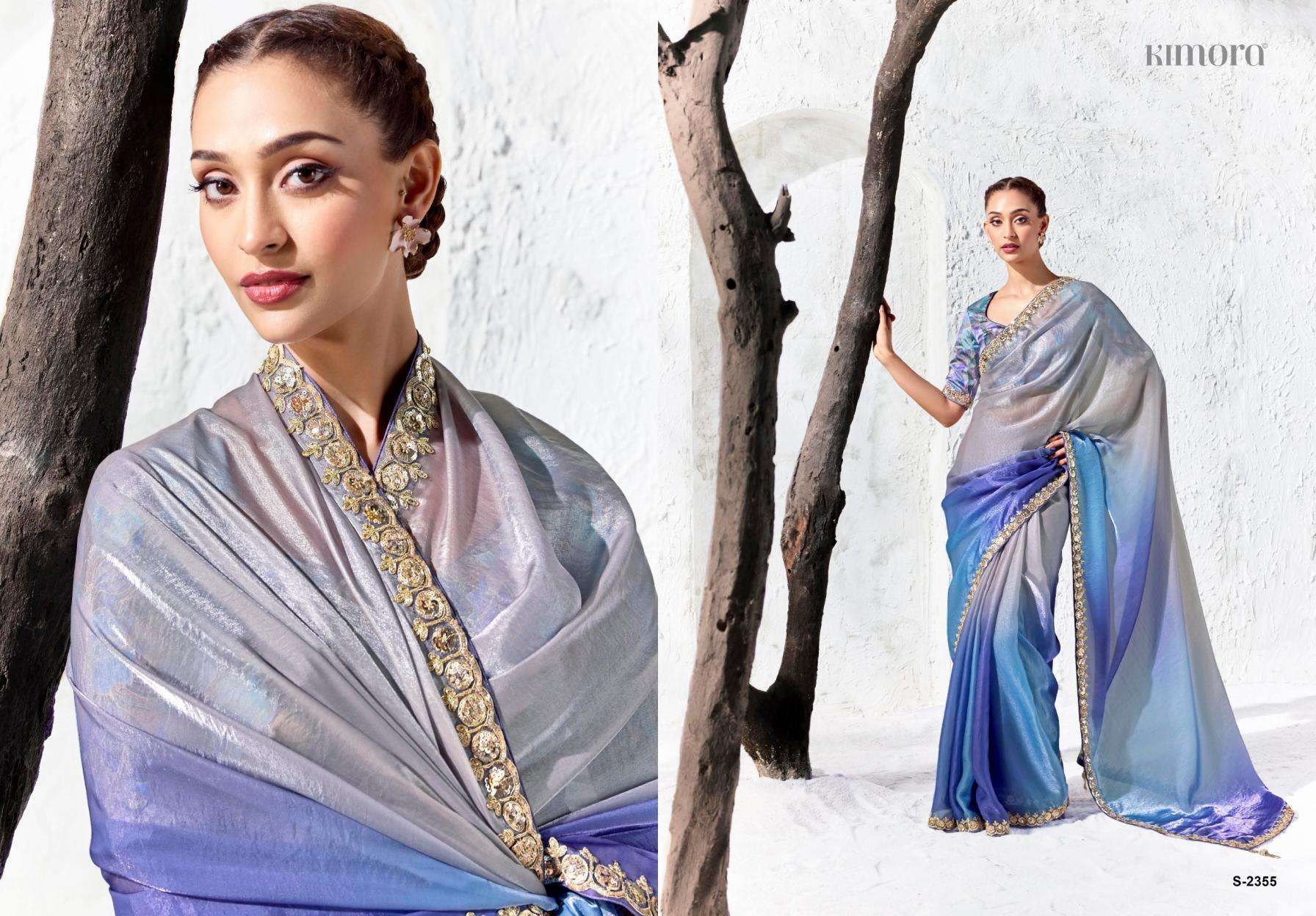 KIMORA PRESENTS RANGAT VOL-5 DESIGNER PARTYWEAR SAREES CATALOG WHOLESALER AND EXPORTERS