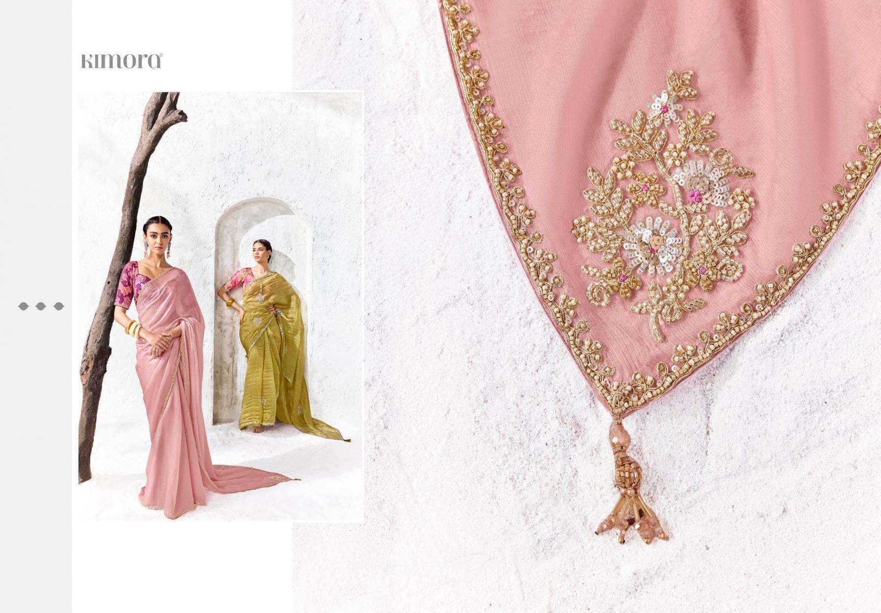 KIMORA PRESENTS RANGAT VOL-5 DESIGNER PARTYWEAR SAREES CATALOG WHOLESALER AND EXPORTERS