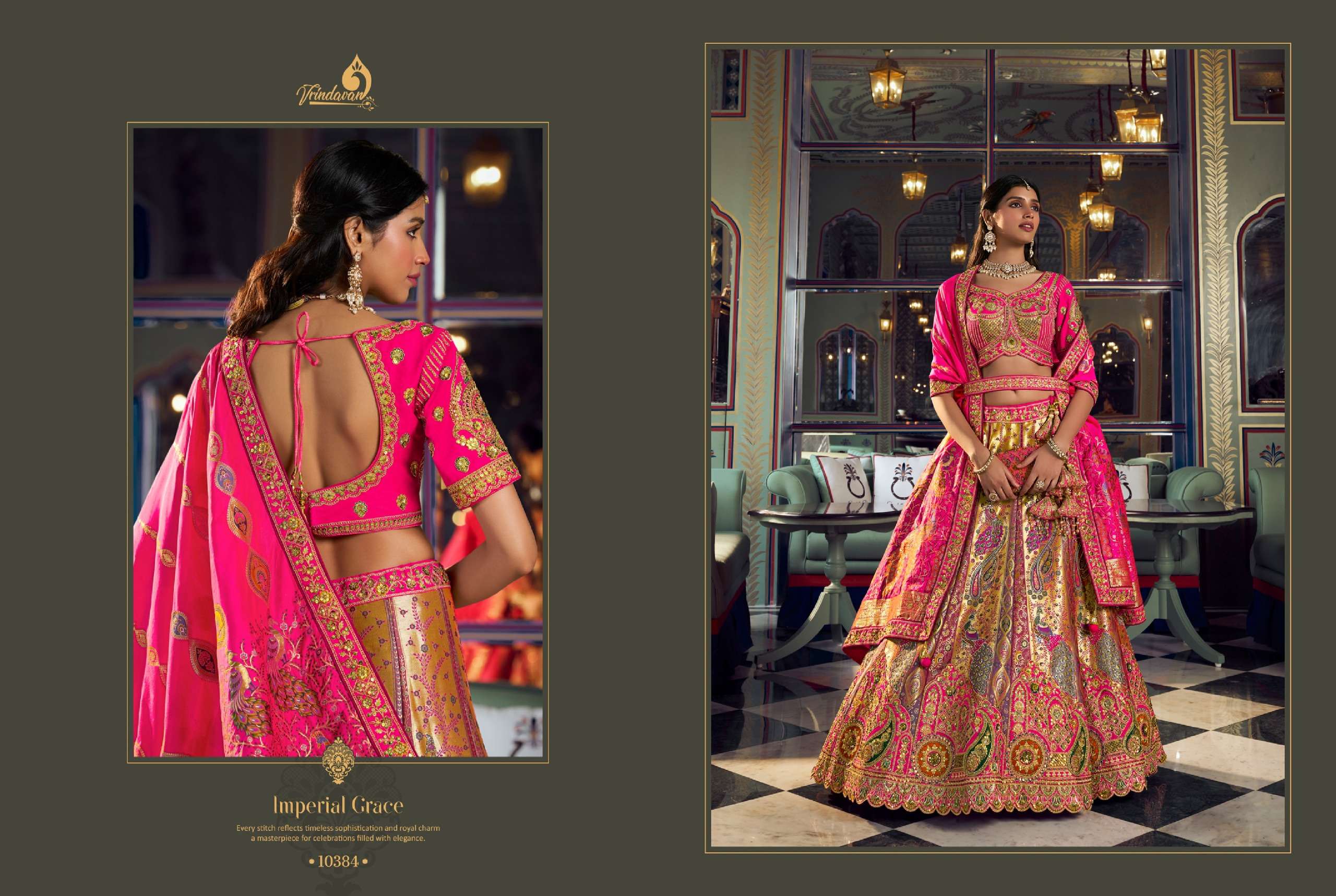 ROYAL PRESENTS Vrindavan Vol 73 PREMIUM BANARASI SILK WEDDING WEAR LEHENGA CHOLI CATALOG WHOLESALER AND EXPORTS