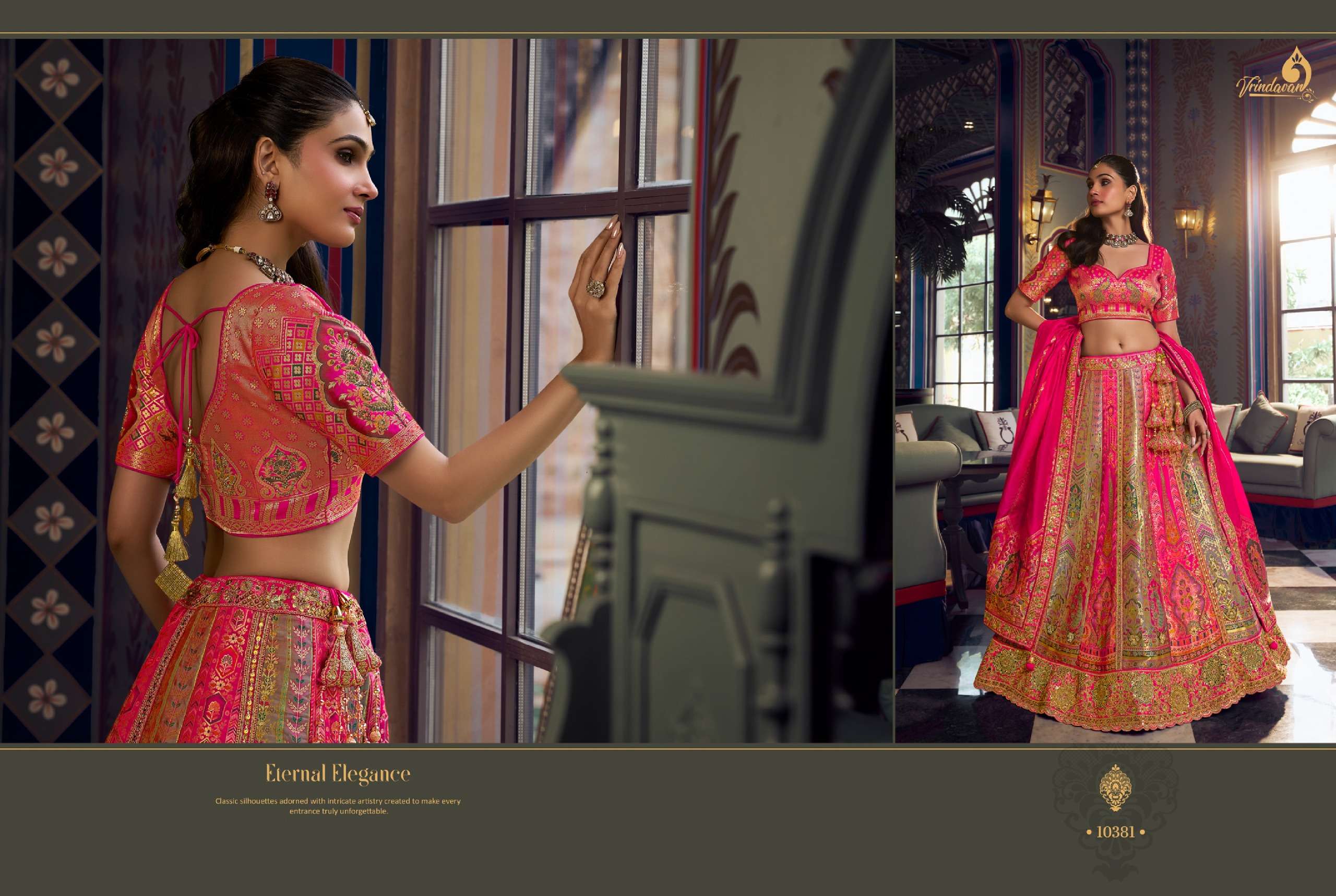 ROYAL PRESENTS Vrindavan Vol 73 PREMIUM BANARASI SILK WEDDING WEAR LEHENGA CHOLI CATALOG WHOLESALER AND EXPORTS