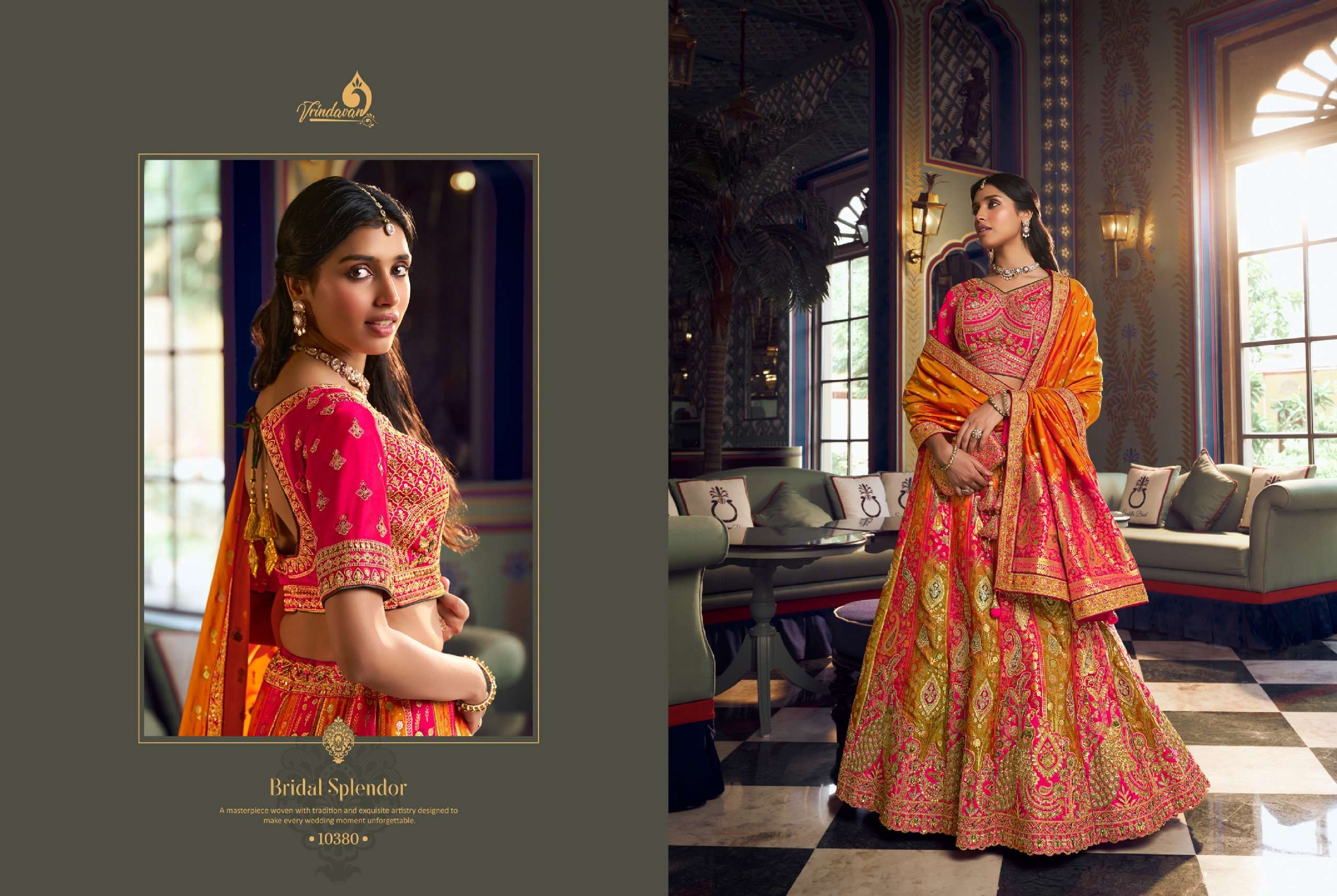 ROYAL PRESENTS Vrindavan Vol 73 PREMIUM BANARASI SILK WEDDING WEAR LEHENGA CHOLI CATALOG WHOLESALER AND EXPORTS