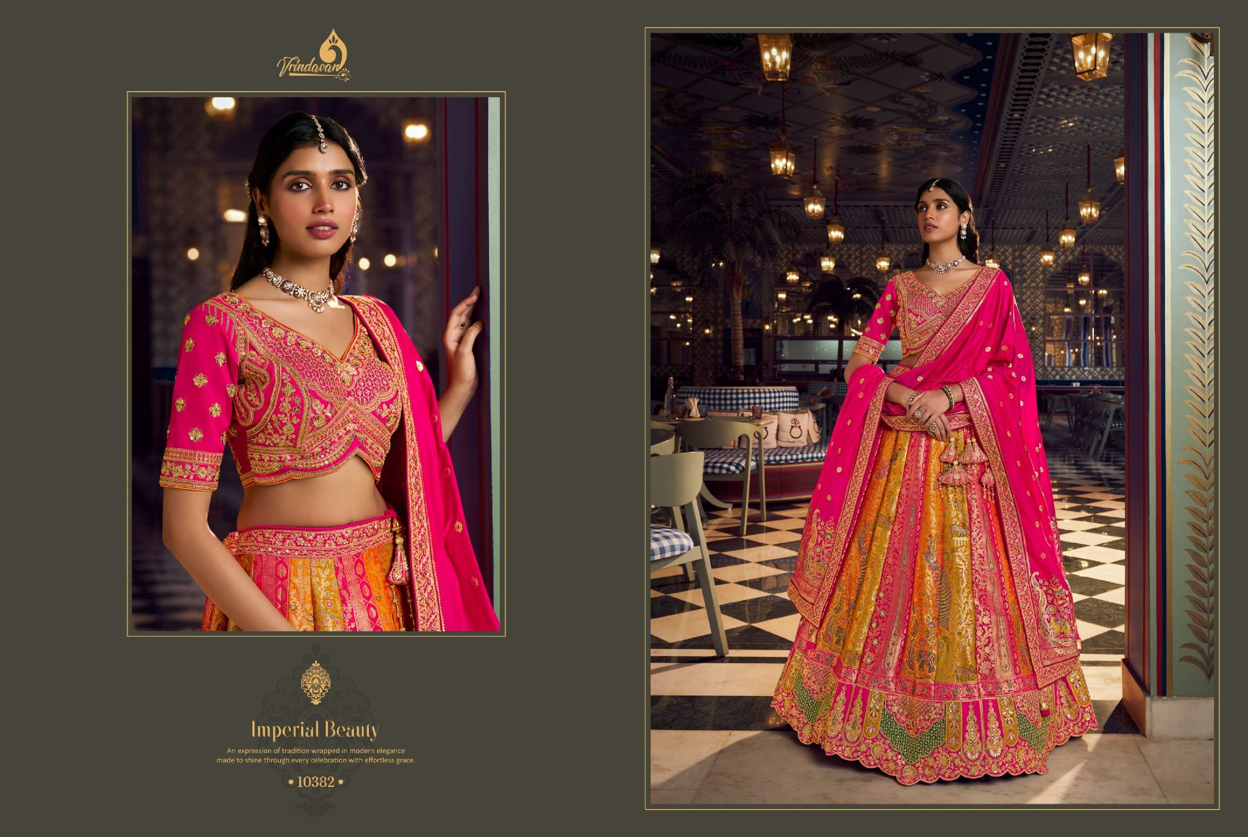 ROYAL PRESENTS Vrindavan Vol 73 PREMIUM BANARASI SILK WEDDING WEAR LEHENGA CHOLI CATALOG WHOLESALER AND EXPORTS