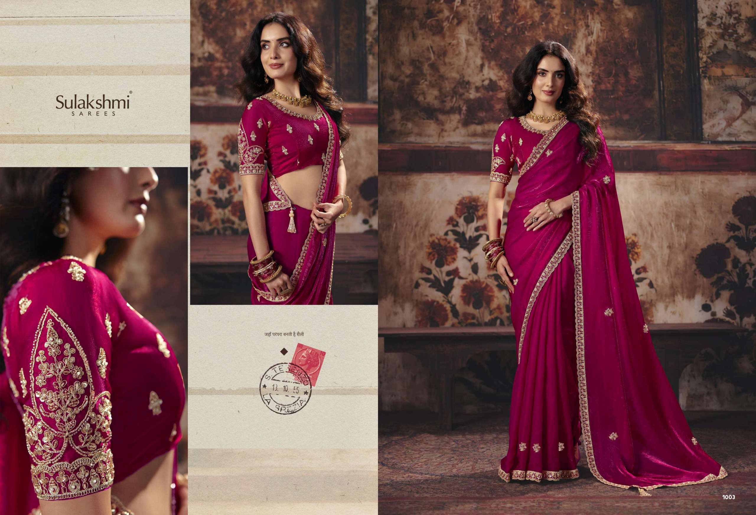 SULAKSHMI PRESENTS Virasat Vol-1 EXCLUSIVE BLOUSE DESIGNER SAREES CATALOG WHOLESALER AND EXPORTERS
