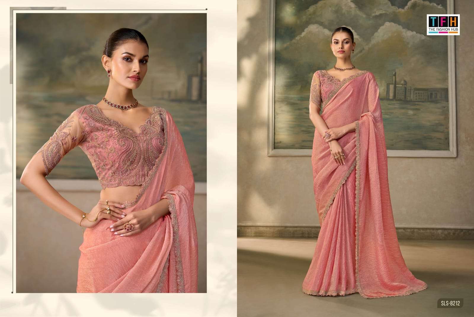 THF PRESENTS Salsa Style -6 (8200 Series) DESIGNER FANCY BLOUSE CONCEPT PARTYWEAR SAREES CATALOG WHOLESALER AND EXPORTERS