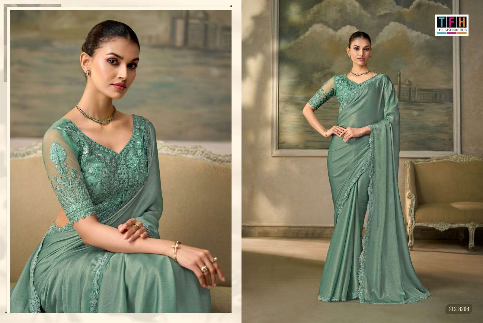THF PRESENTS Salsa Style -6 (8200 Series) DESIGNER FANCY BLOUSE CONCEPT PARTYWEAR SAREES CATALOG WHOLESALER AND EXPORTERS