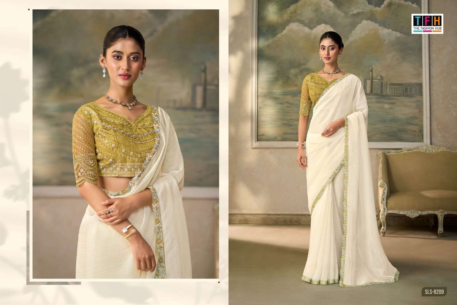 THF PRESENTS Salsa Style -6 (8200 Series) DESIGNER FANCY BLOUSE CONCEPT PARTYWEAR SAREES CATALOG WHOLESALER AND EXPORTERS