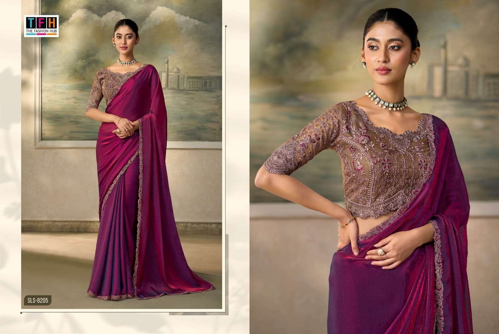 THF PRESENTS Salsa Style -6 (8200 Series) DESIGNER FANCY BLOUSE CONCEPT PARTYWEAR SAREES CATALOG WHOLESALER AND EXPORTERS