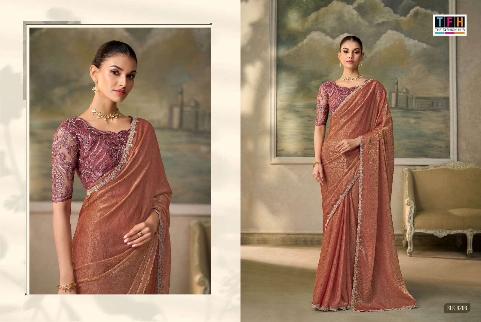 THF PRESENTS Salsa Style -6 (8200 Series) DESIGNER FANCY BLOUSE CONCEPT PARTYWEAR SAREES CATALOG WHOLESALER AND EXPORTERS